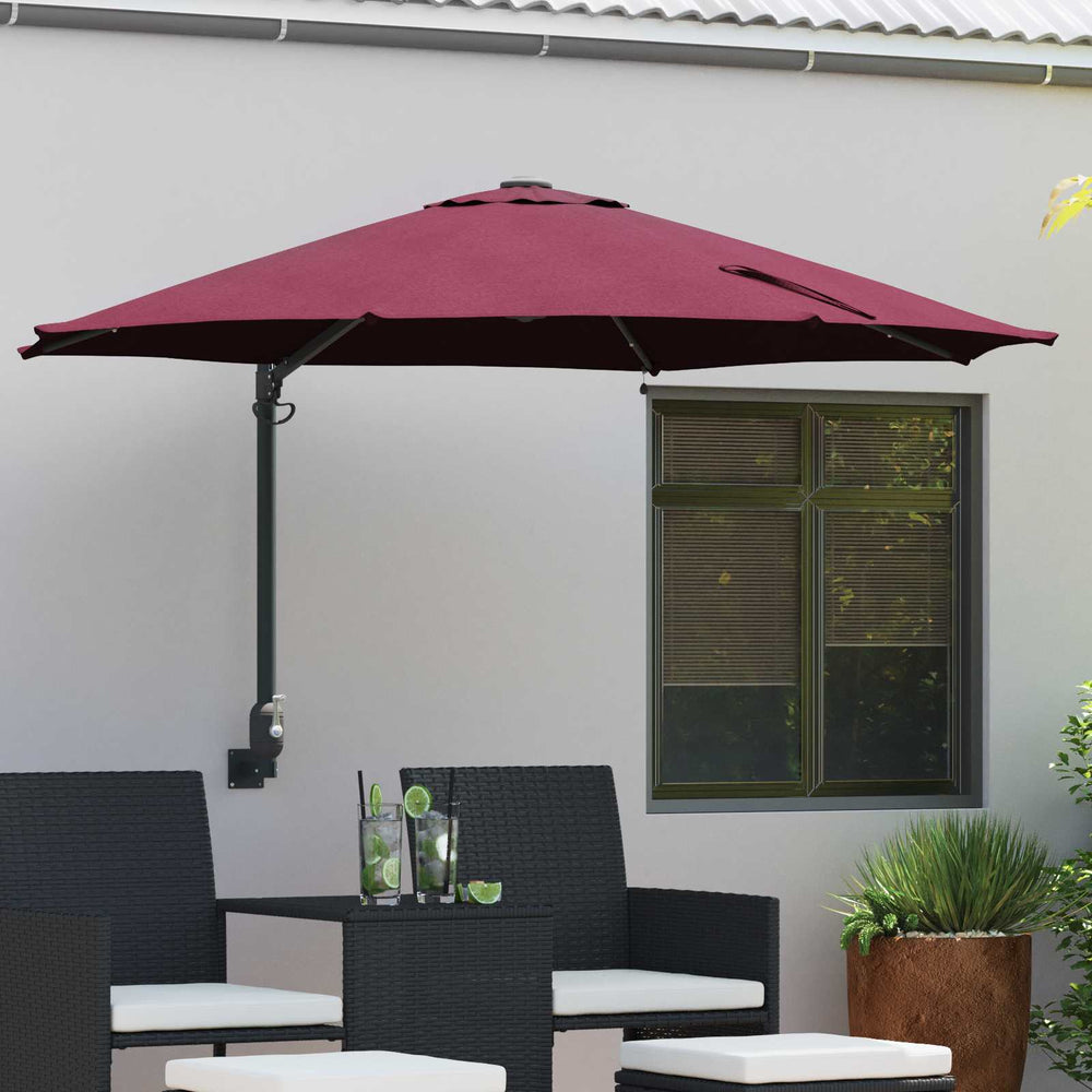 Garden Parasol Burgundy 248 x 248 x 148 cm