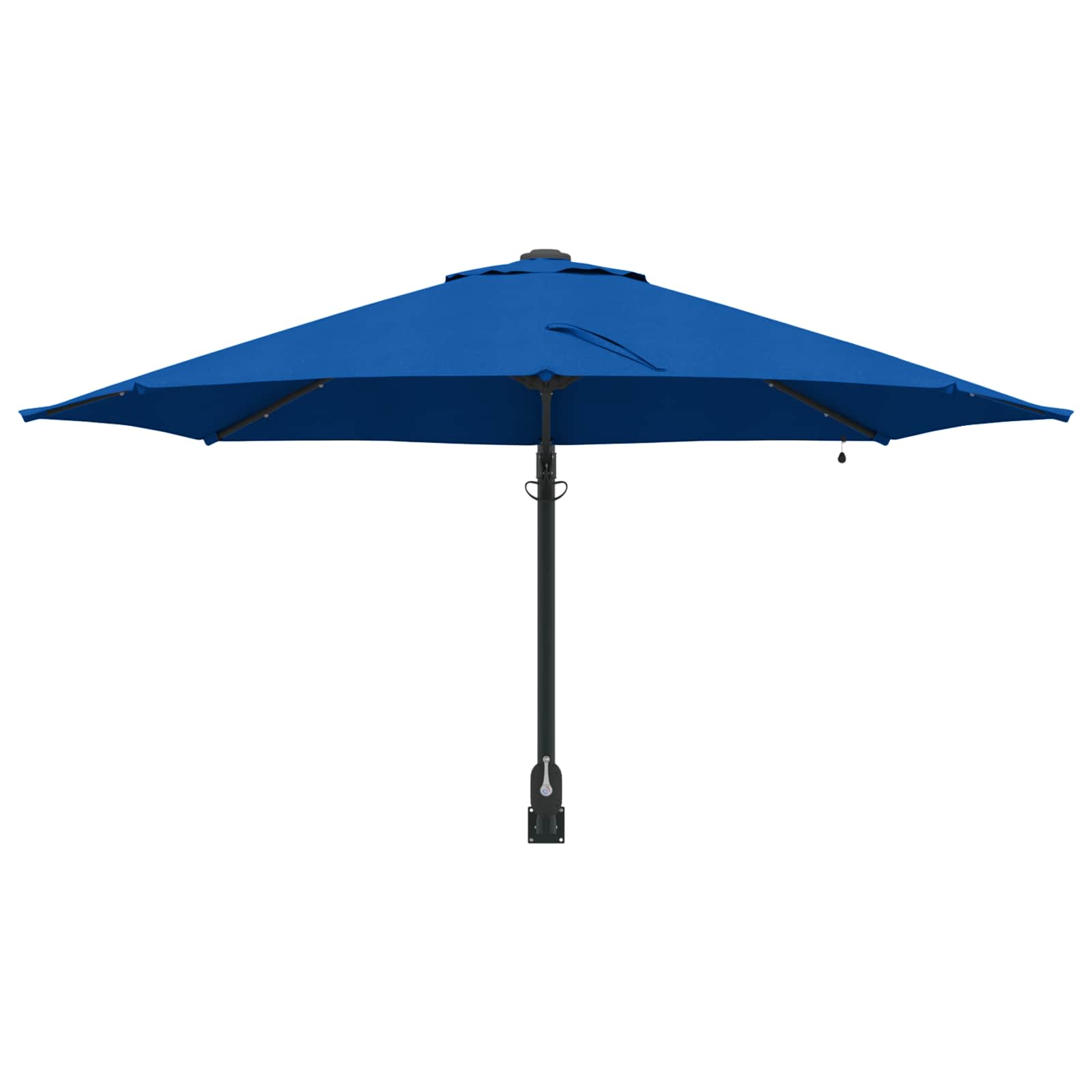 Wall-mounted Garden Parasol with LED Azure 248 cm