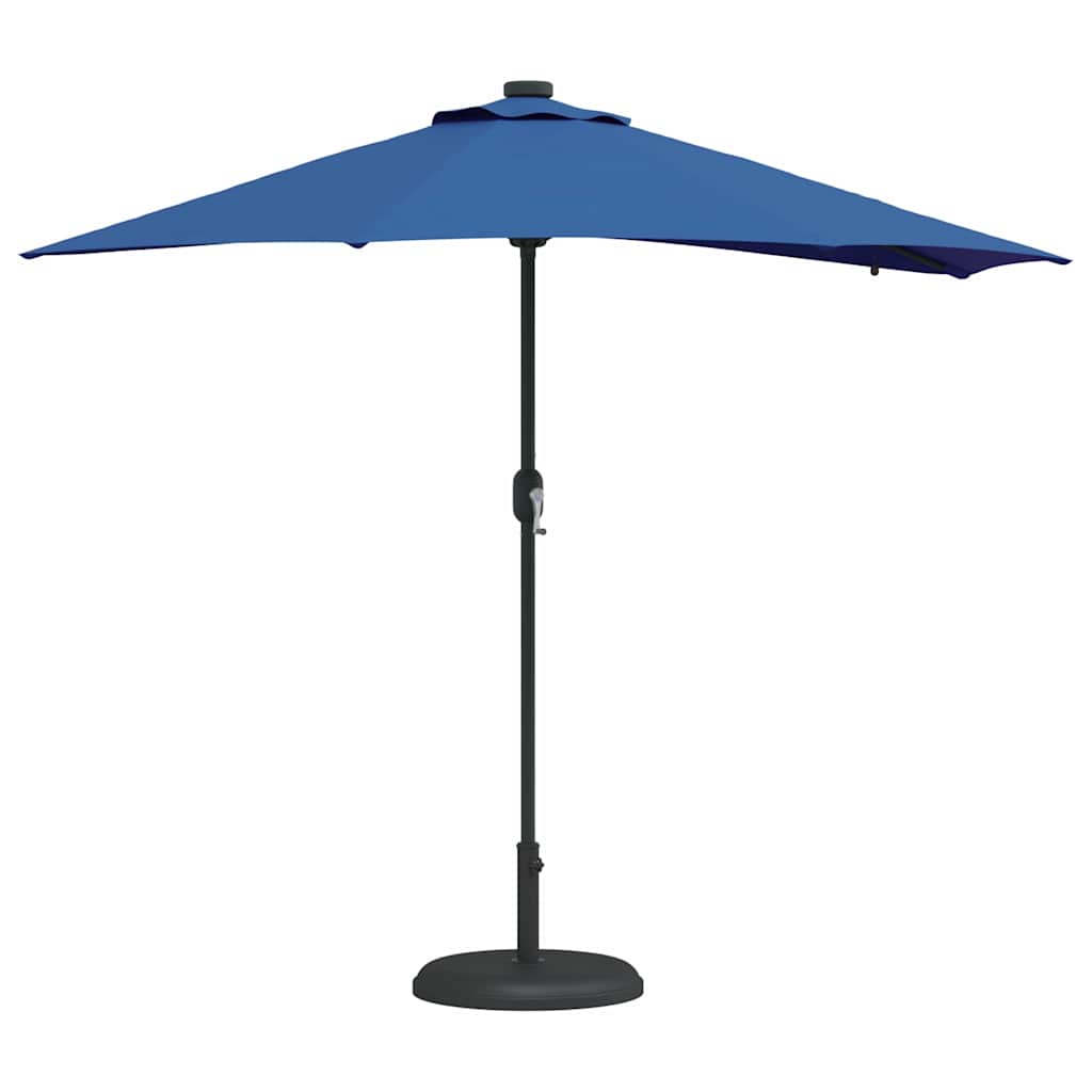 Dārza saulessargs Azurblau 294 x 150 x 223 cm Poliesteris un tērauds