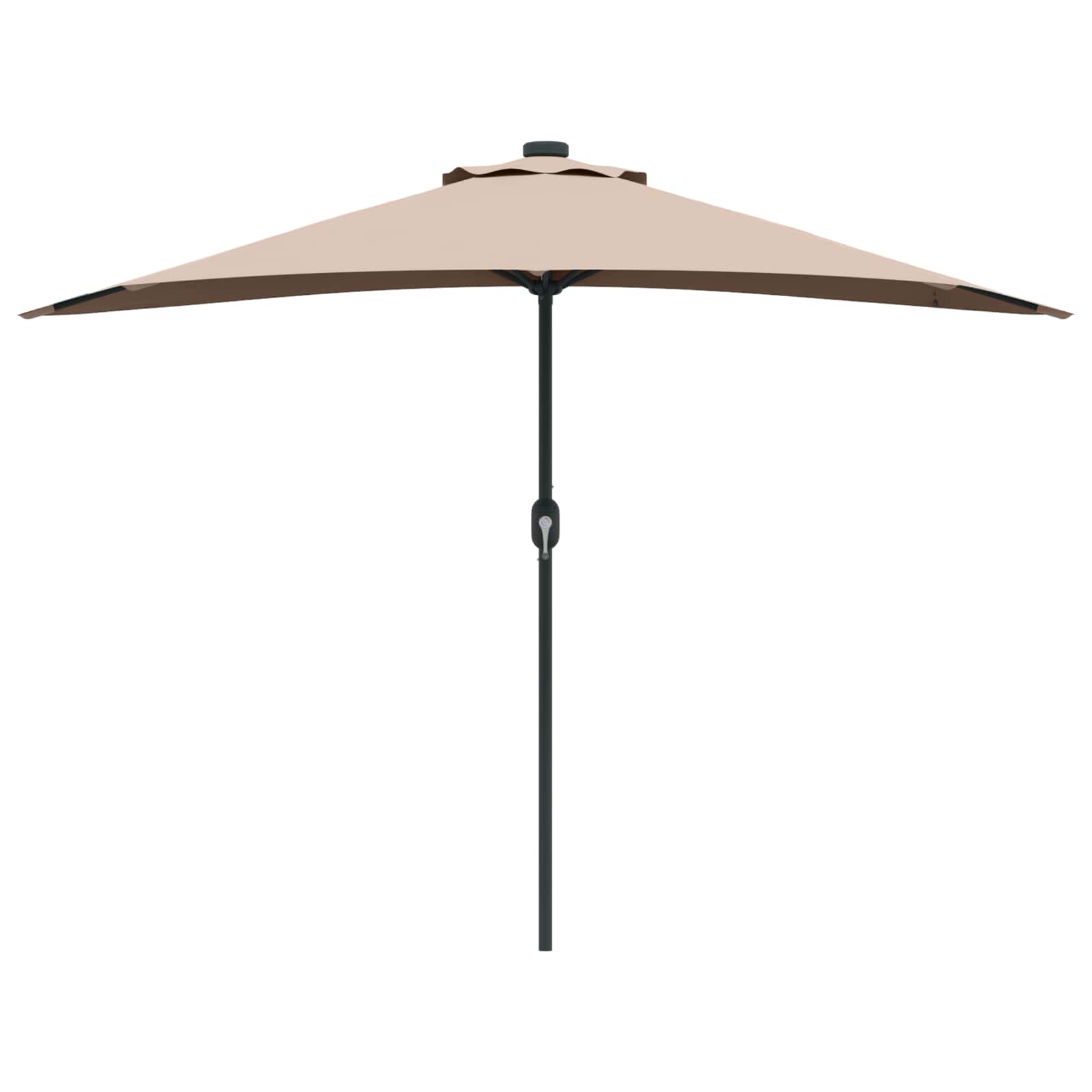Sodo skėtis Taupe 294 x 150 x 224 cm Poliesteris ir plienas