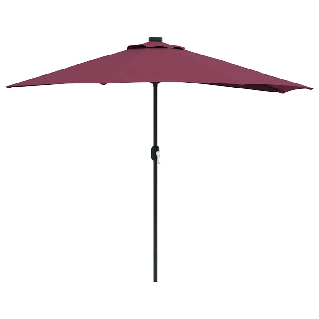 Sodo skėtis Bordo raudona 294 x 150 x 224 cm
