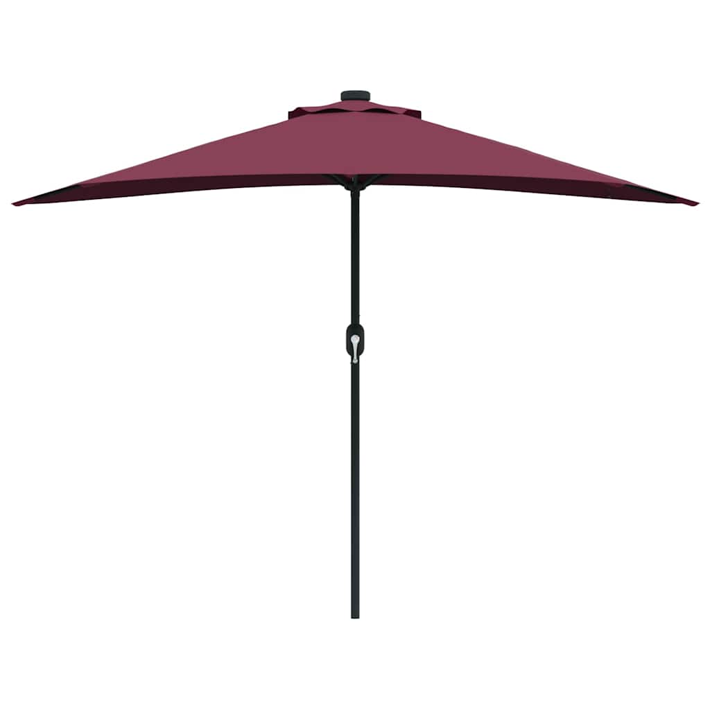 Sodo skėtis Bordo raudona 294 x 150 x 224 cm