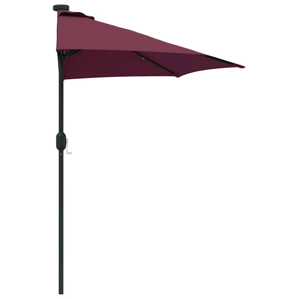 Sodo skėtis Bordo raudona 294 x 150 x 224 cm