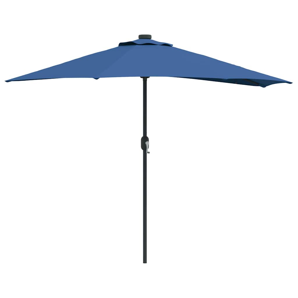 Dārza saulessargs Azurblau 294 x 150 x 224 cm Poliesters un tērauds