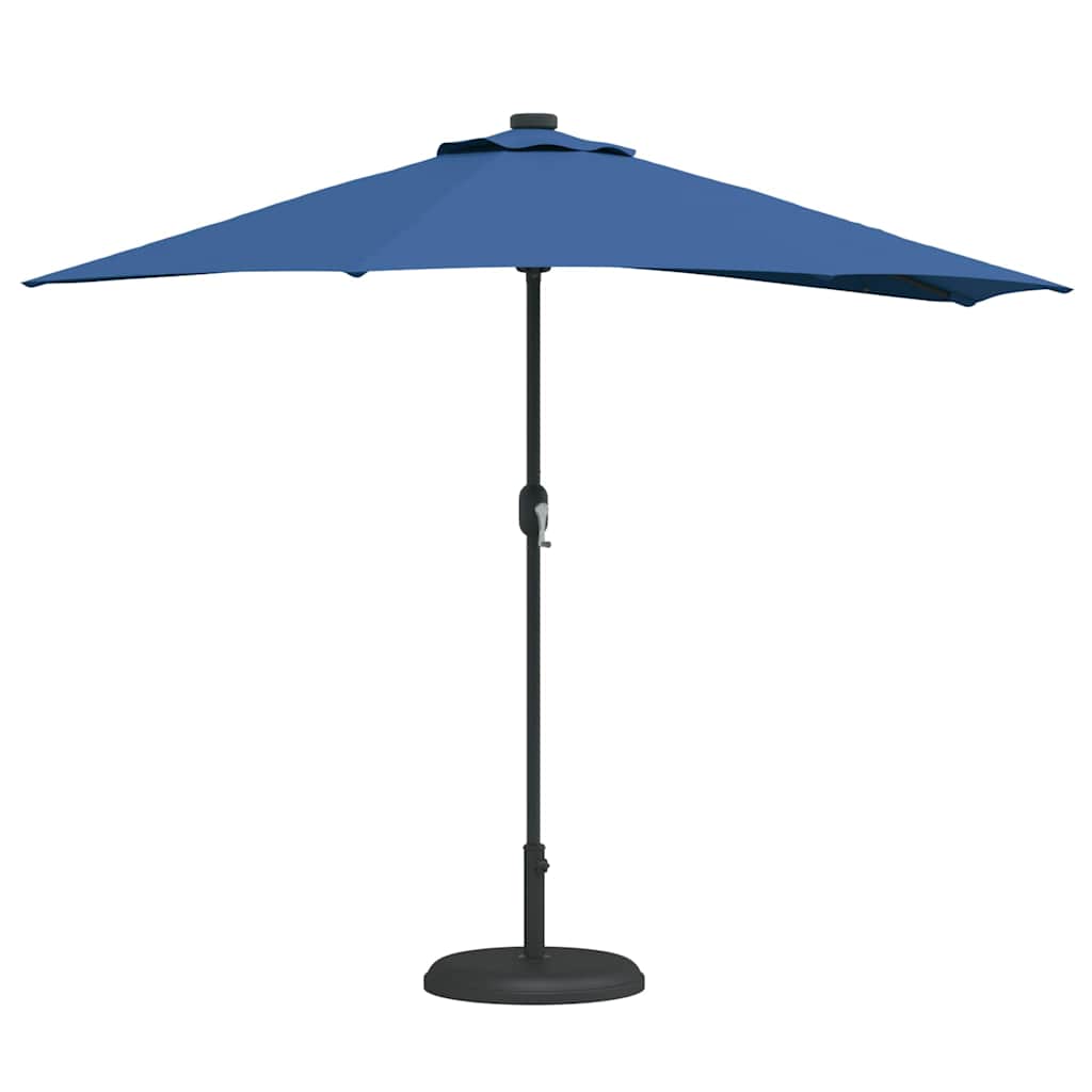 Dārza saulessargs Azurblau 294 x 150 x 224 cm Poliesters un tērauds