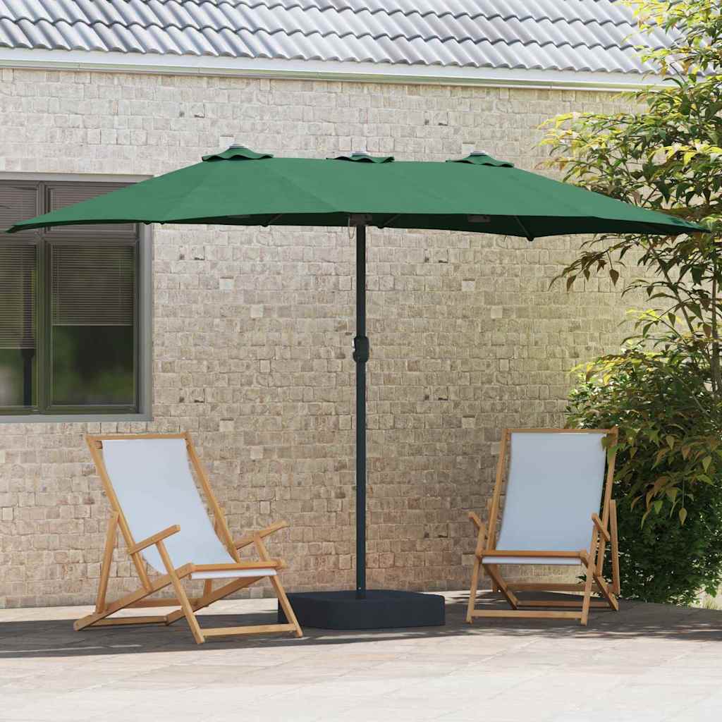 Sodo skėtis Žalia 385 x 209 x 244 cm Poliesteris ir plienas
