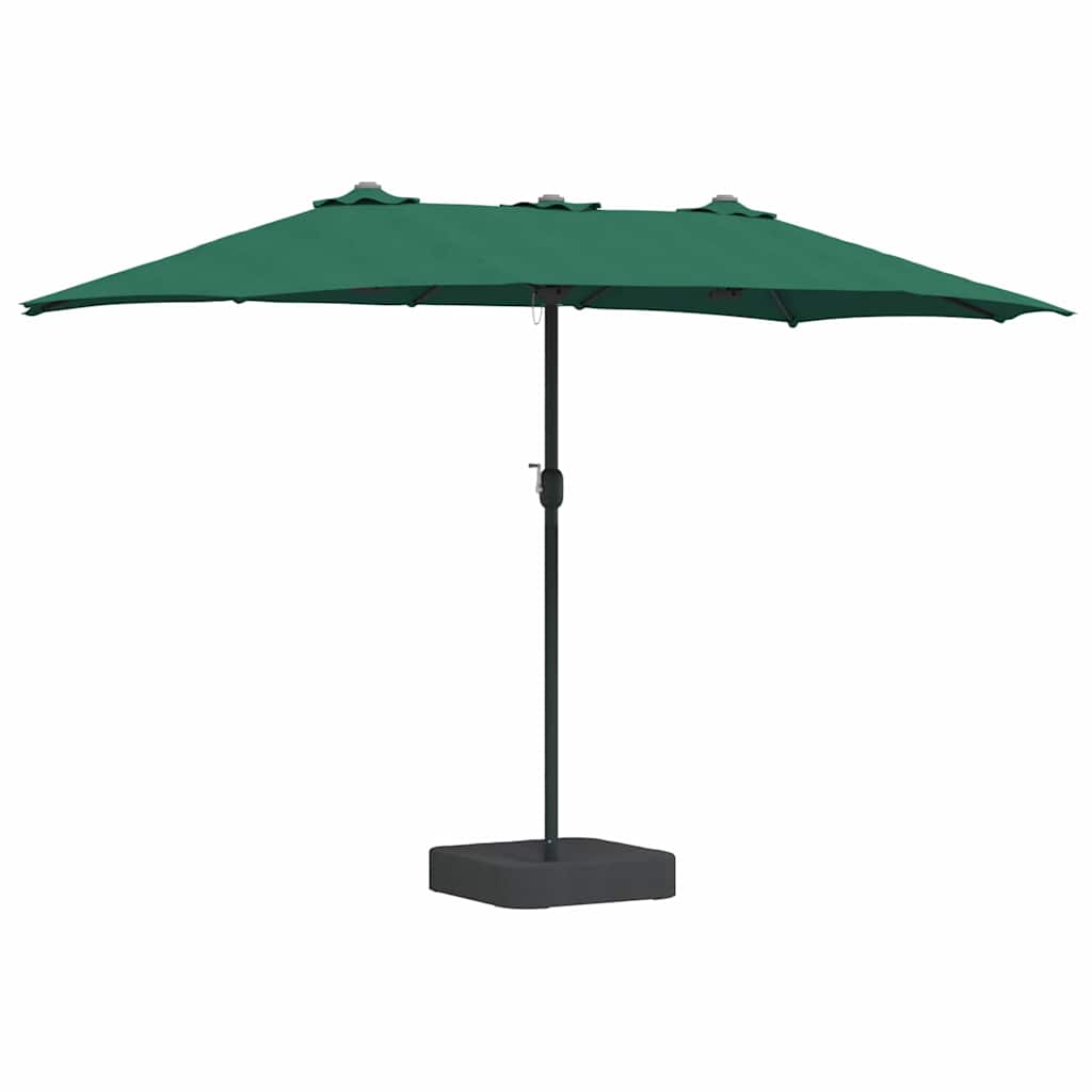 Sodo skėtis Žalia 385 x 209 x 244 cm Poliesteris ir plienas