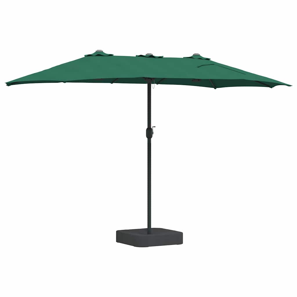 Sodo skėtis Žalia 385 x 209 x 244 cm Poliesteris ir plienas
