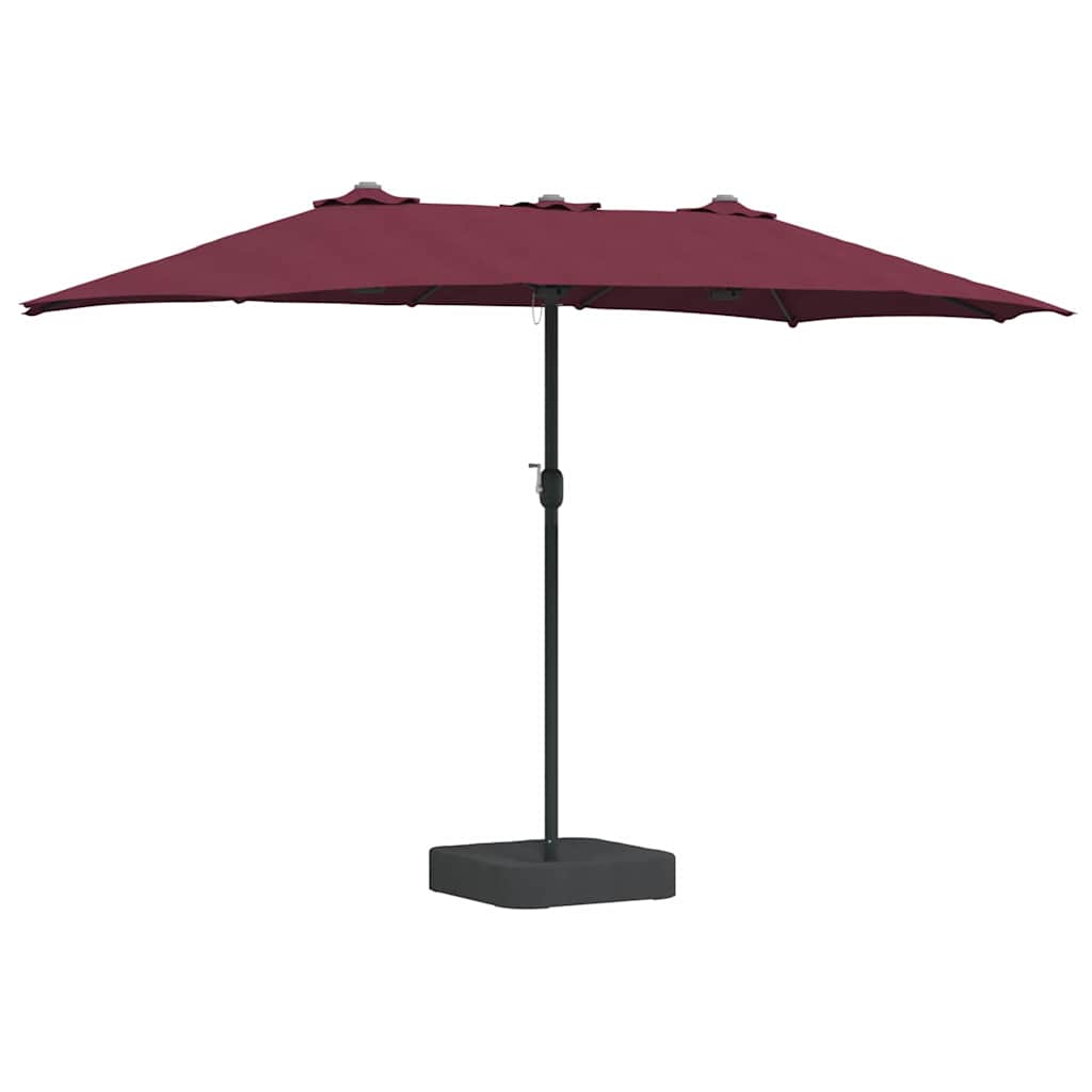 Sodo skėtis Bordo raudona 385 x 209 x 244 cm