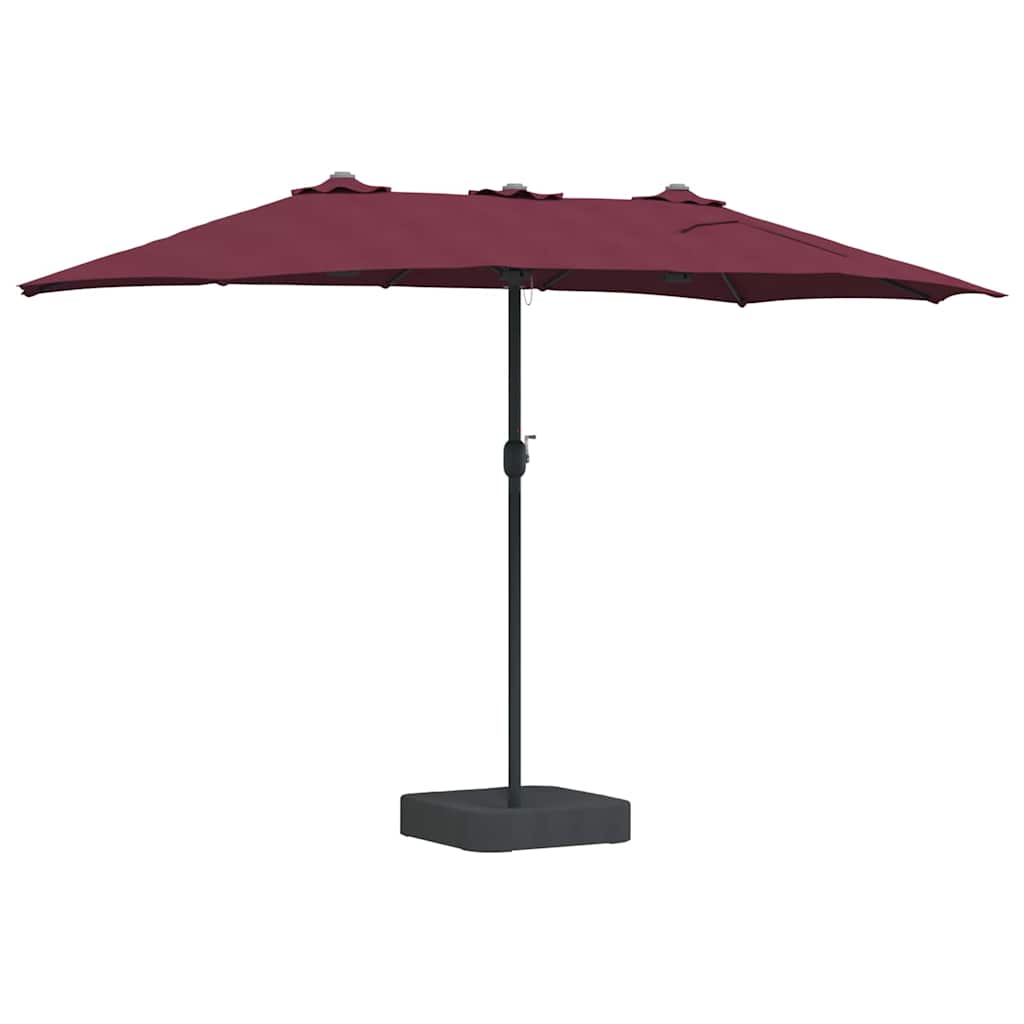 Sodo skėtis Bordo raudona 385 x 209 x 244 cm