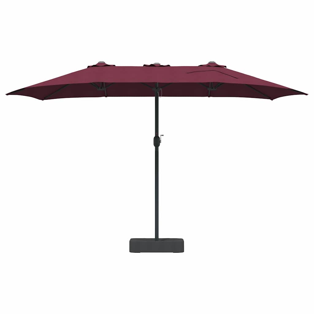 Sodo skėtis Bordo raudona 385 x 209 x 244 cm