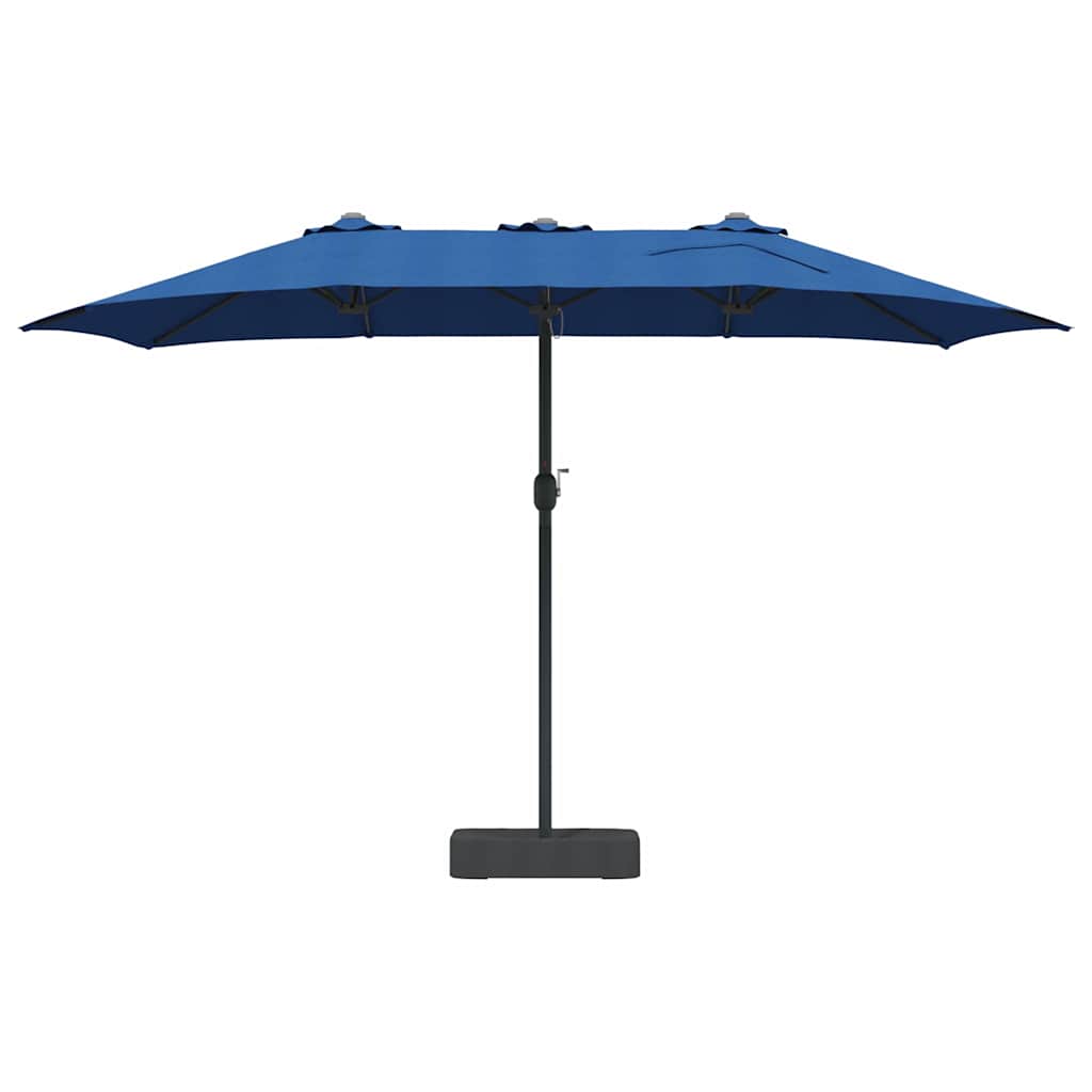 Dārza saulessargs Azurblau 385 x 209 x 244 cm Poliesteris un tērauds