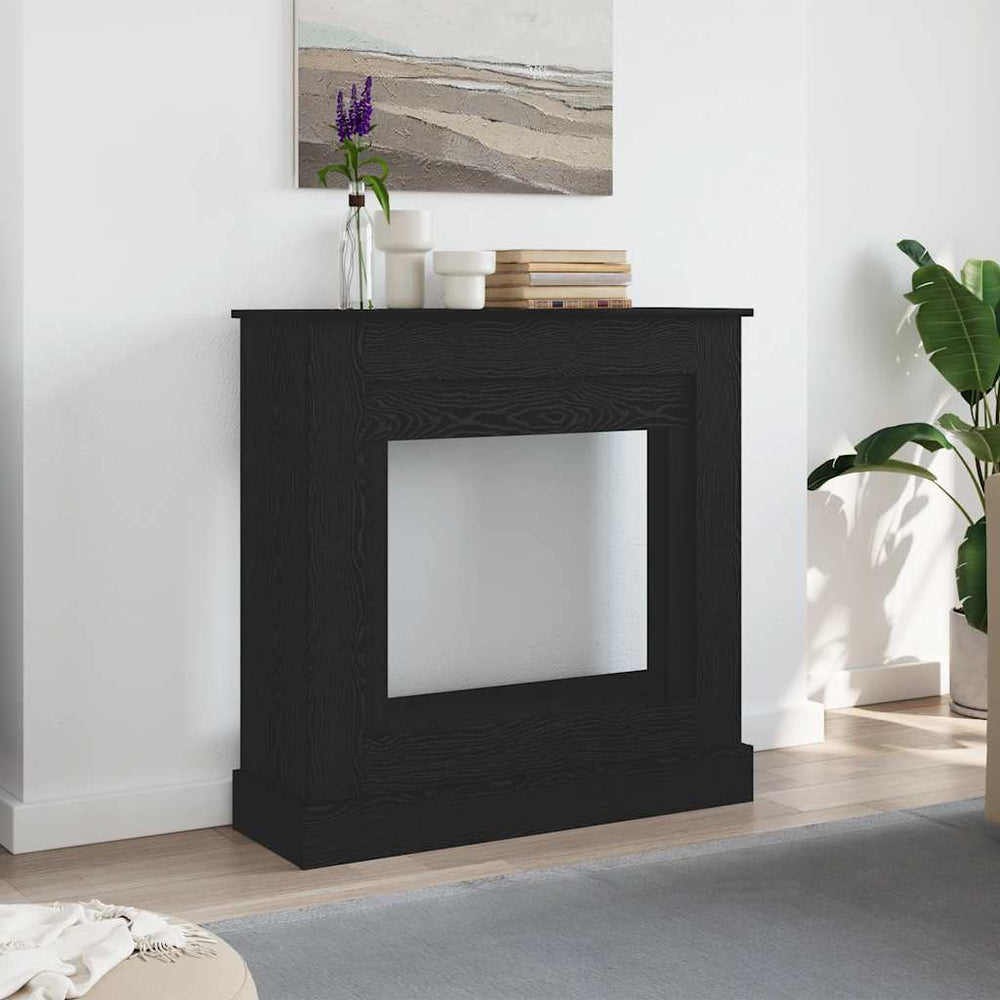 Židinio aplinka Juodas ąžuolas 90x30x90 cm Inžinerinė mediena