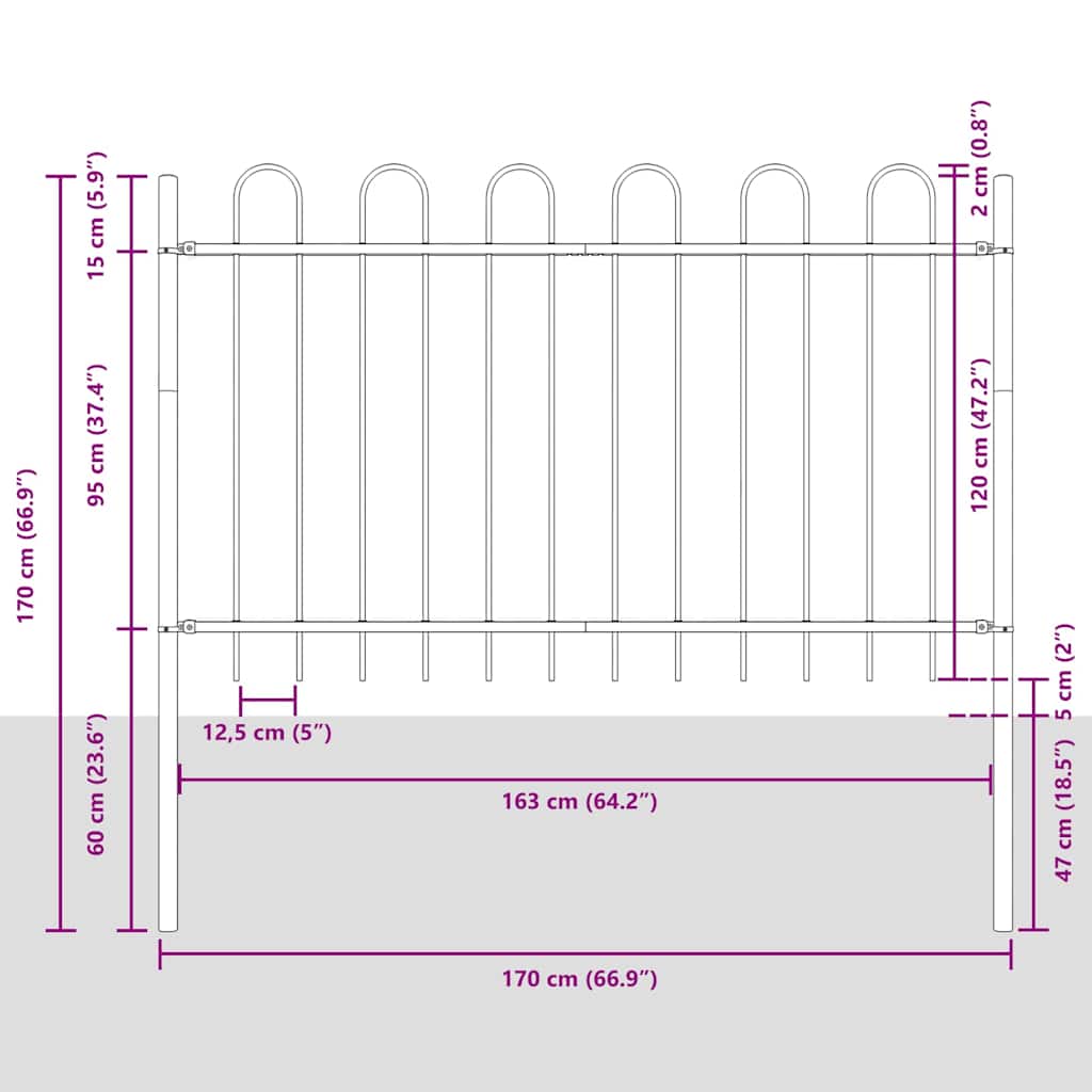 Sodo tvora 2 pcs Pilka 3,4 x 1,2 m Miltelinis plienas