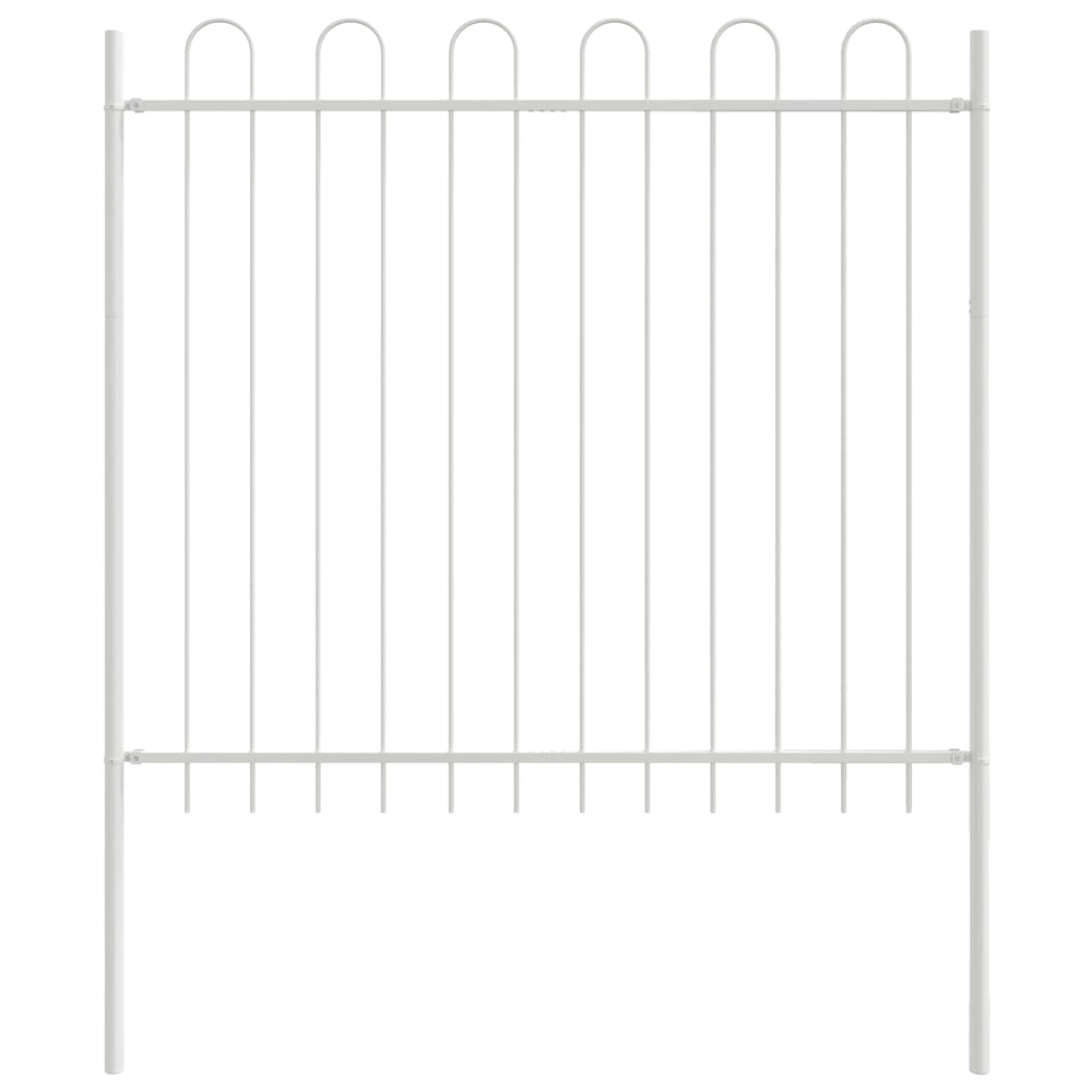 Sodo tvora 4 pcs Balta 6,8 x 1,5 m Miltelinis plienas