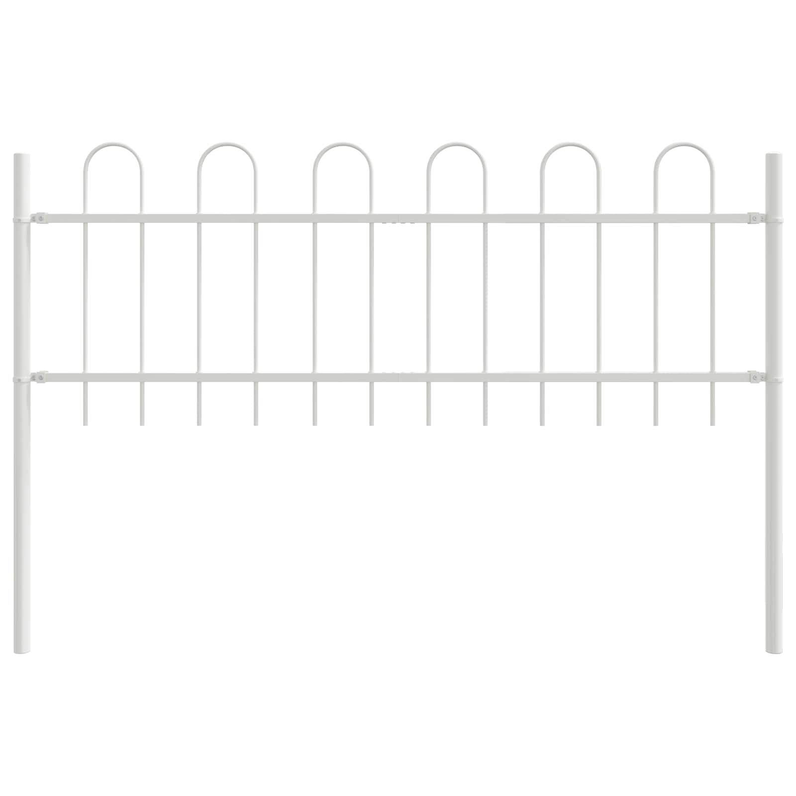 Sodo tvora 5 pcs Balta 8,5 x 0,6 m Miltelinis plienas