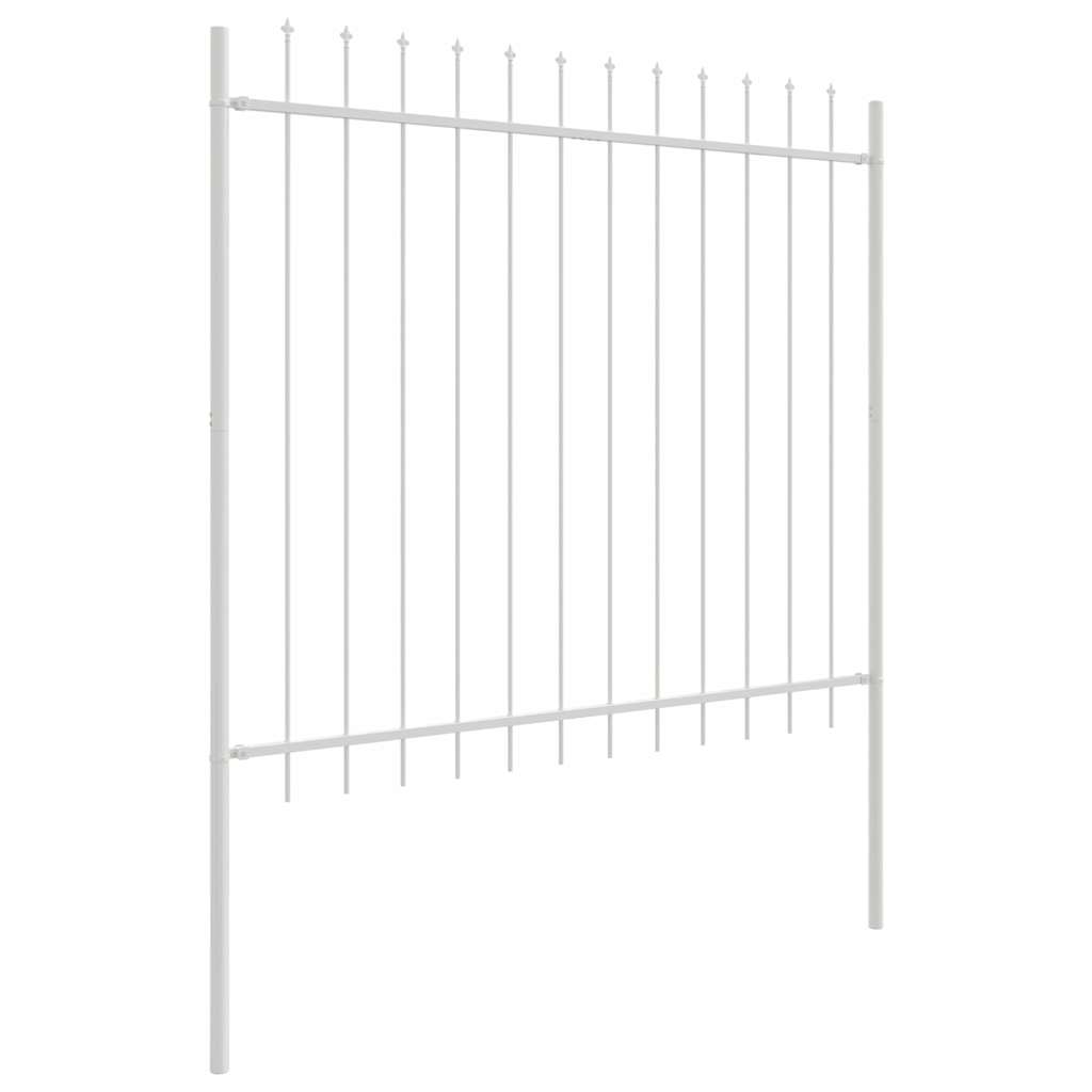 Sodo tvora 8 pcs Balta 13,6 x 1,5 m Miltelinis plienas