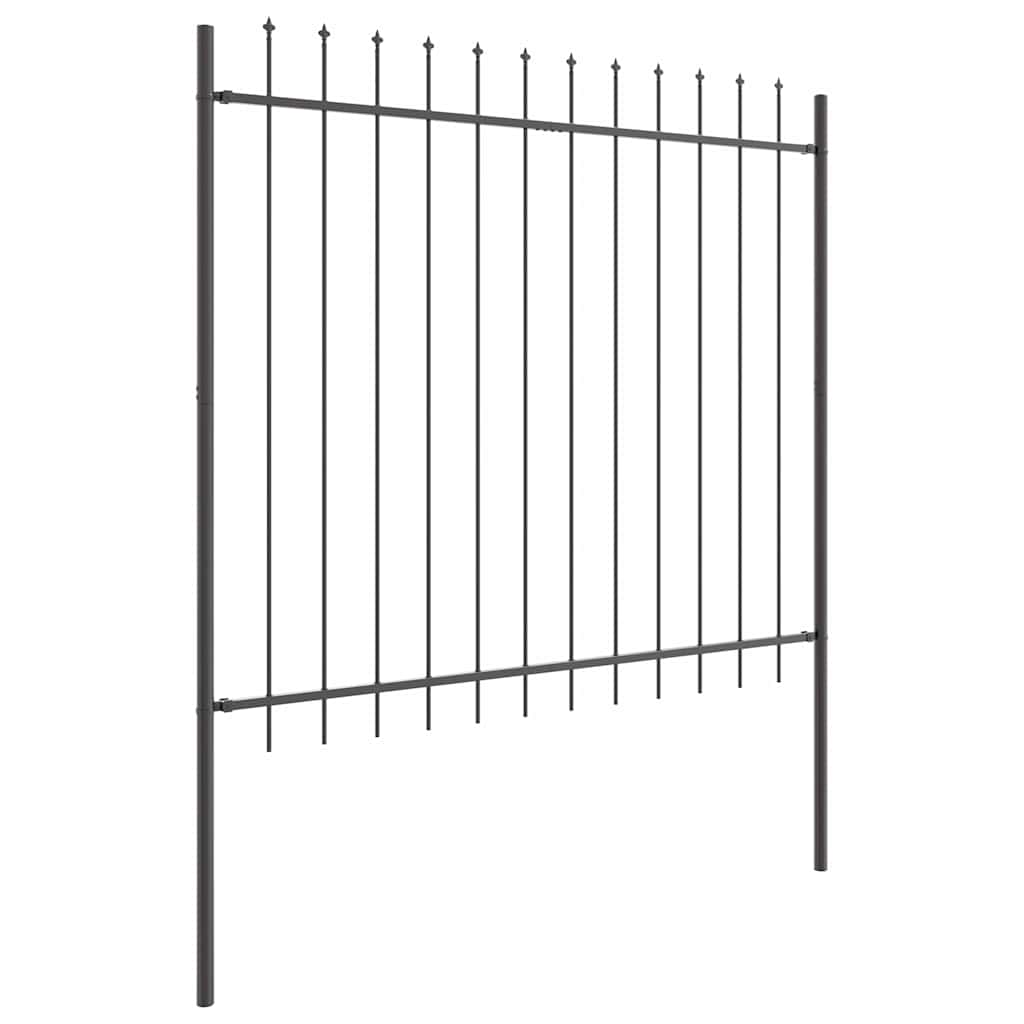 Sodo tvora 9 pcs Pilka 15,3 x 1,5 m Miltelinis plienas