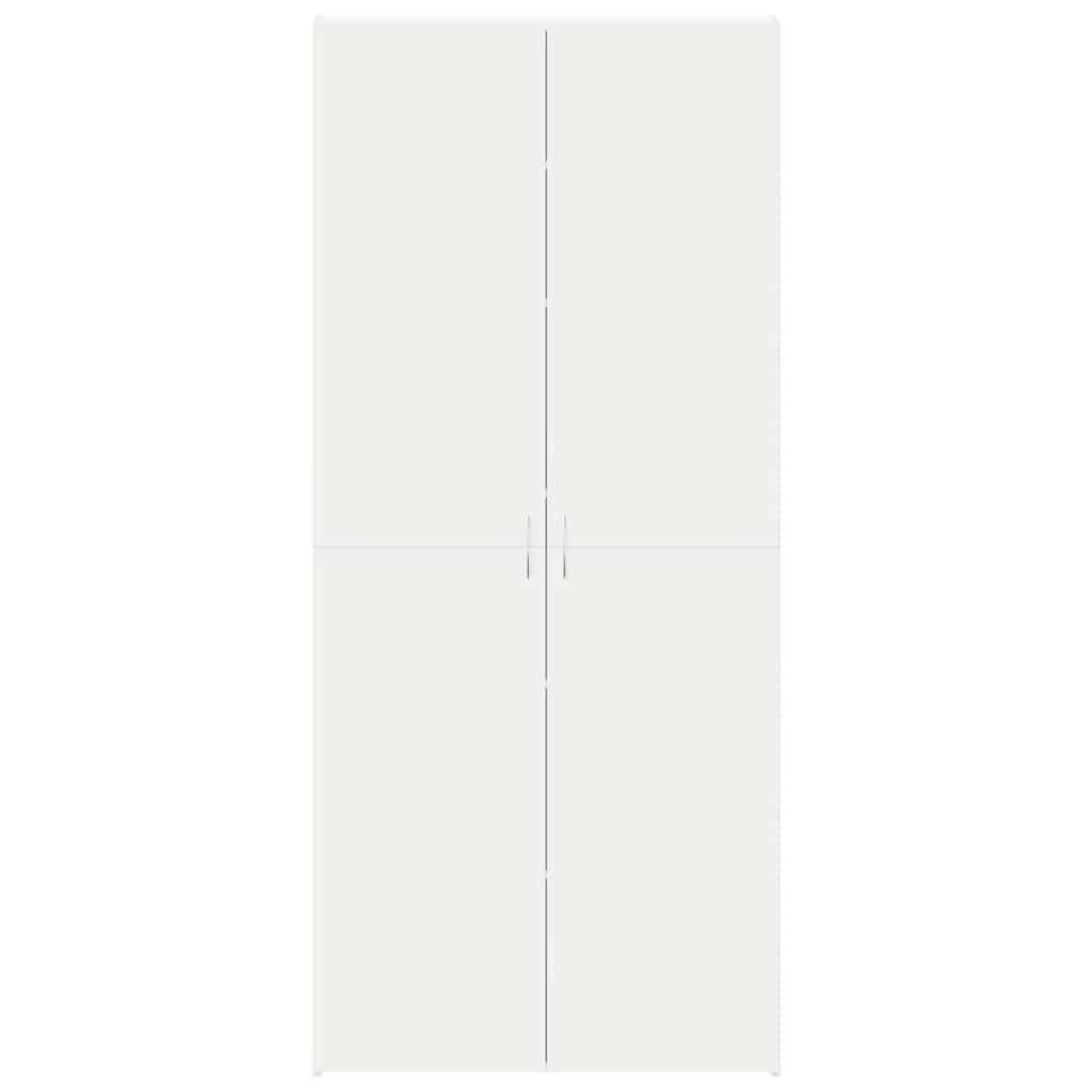 Apavu skapis, balts, 80 x 35.5 x 180 cm, inženierijas koks