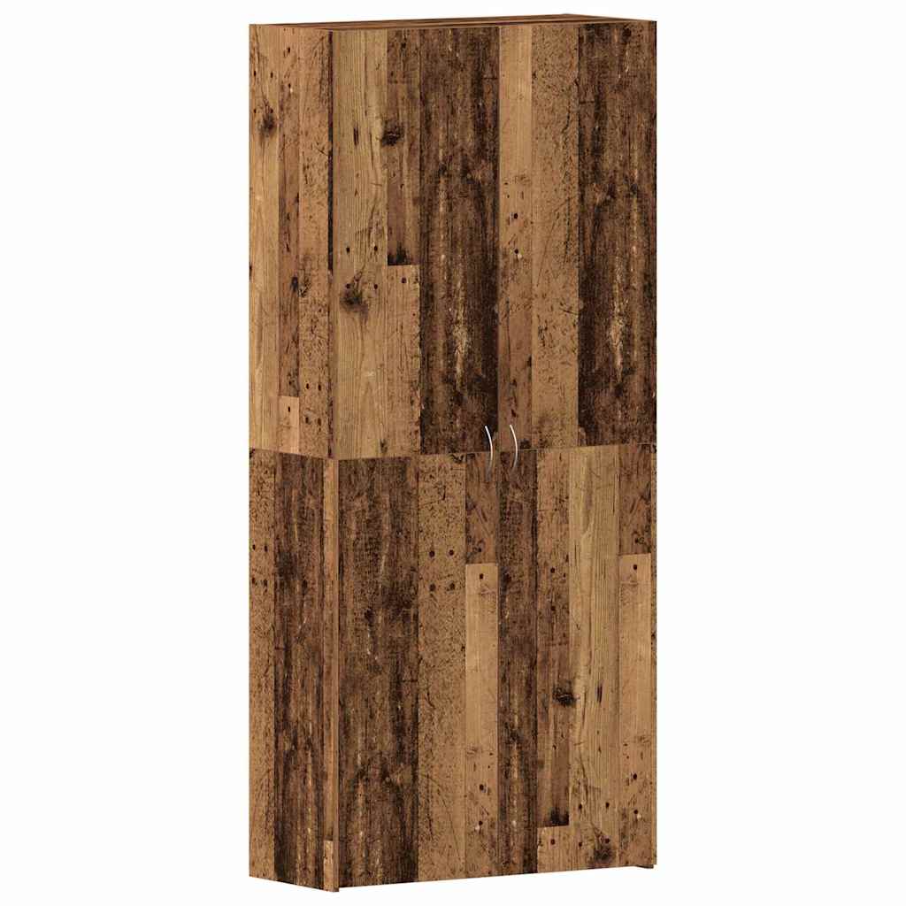 Shoe Cabinet Brown 80 x 35.5 x 180 cm Engineered wood