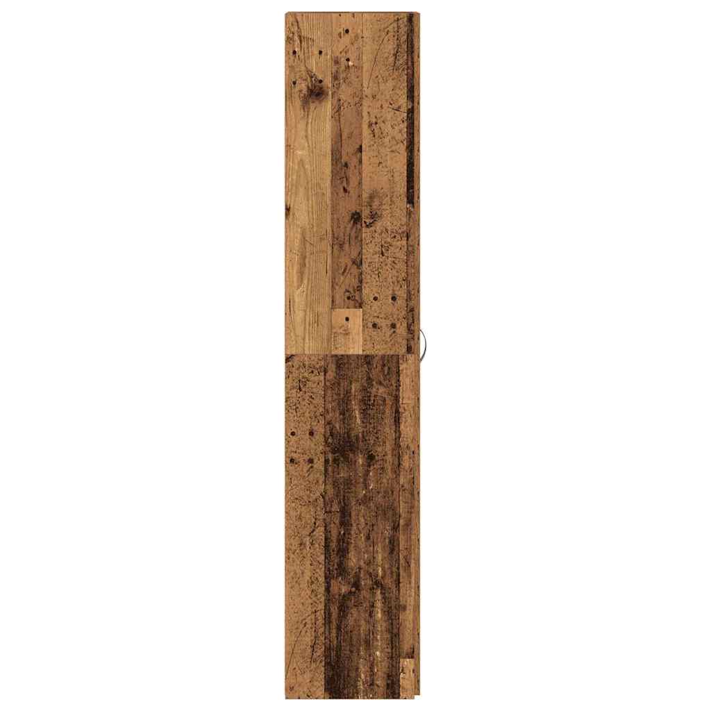 Shoe Cabinet Brown 80 x 35.5 x 180 cm Engineered wood
