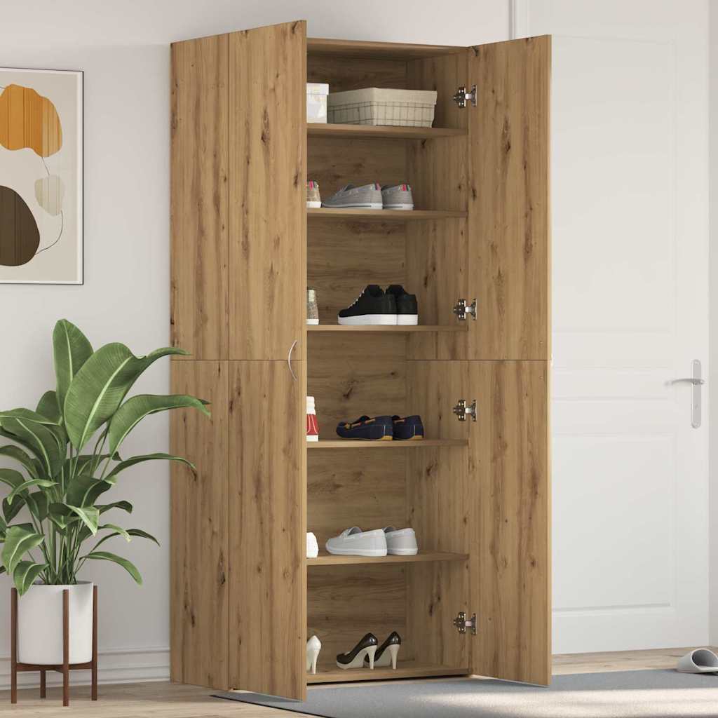 Apavu skapis Brūns 80 x 35.5 x 180 cm Inženierijas koksne