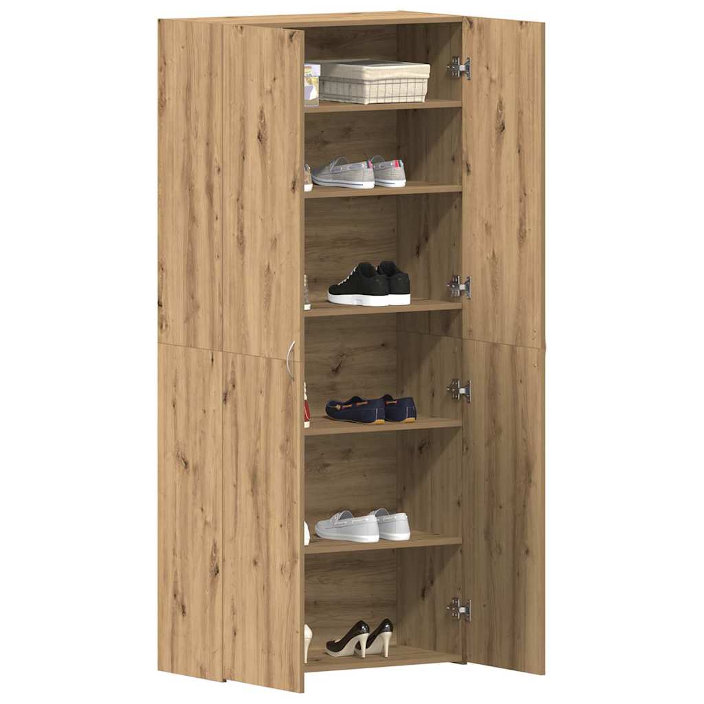 Apavu skapis Brūns 80 x 35.5 x 180 cm Inženierijas koksne