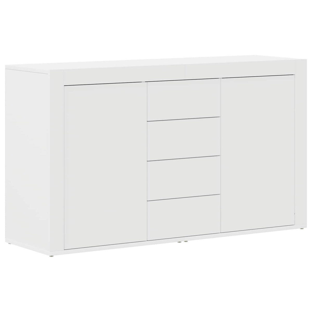 Kumode ar atvilktnēm Balta 120 x 36 x 69 cm Apstrādāta koksne
