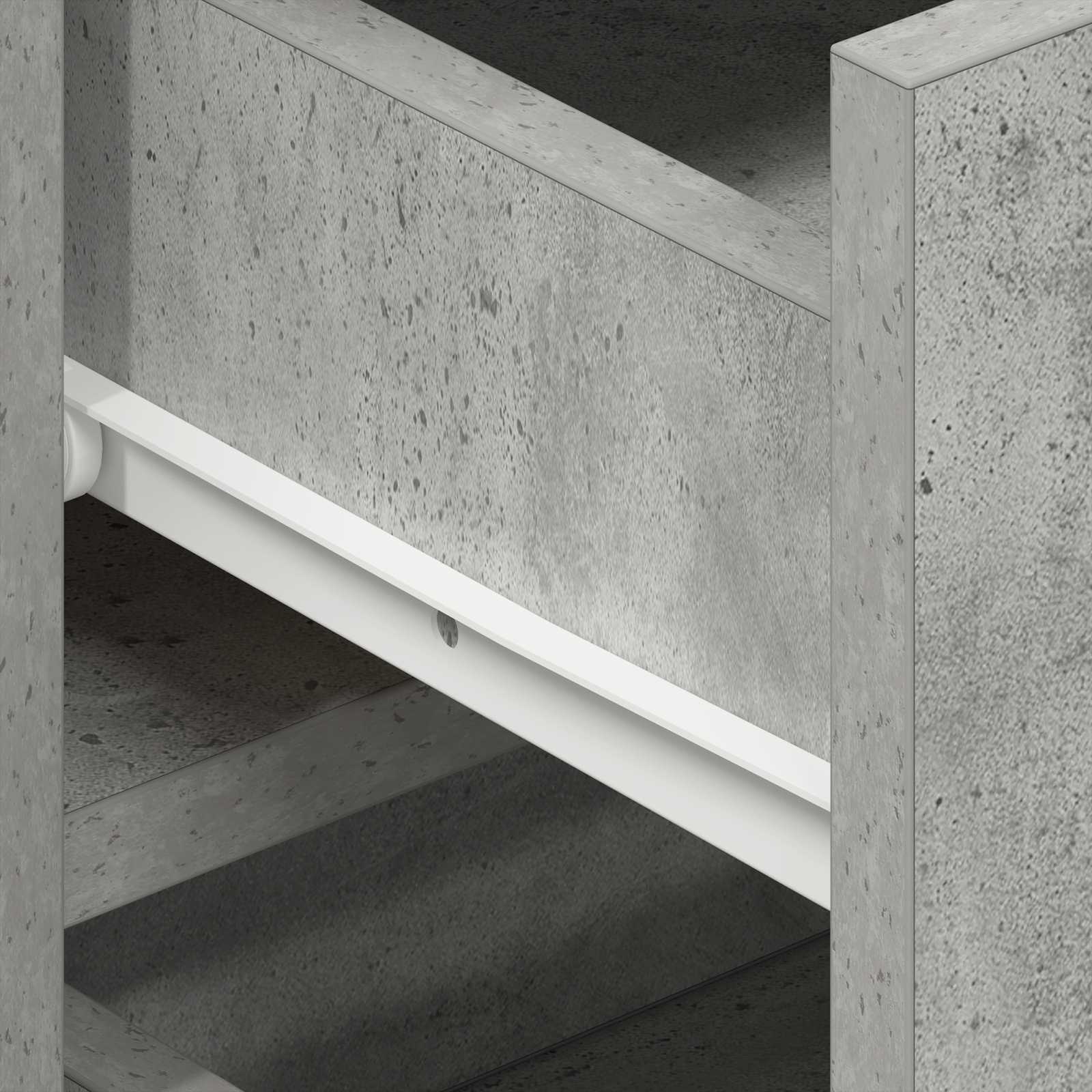 Kabalas Betono pilka 120 x 36 x 69 cm Apdirbta mediena