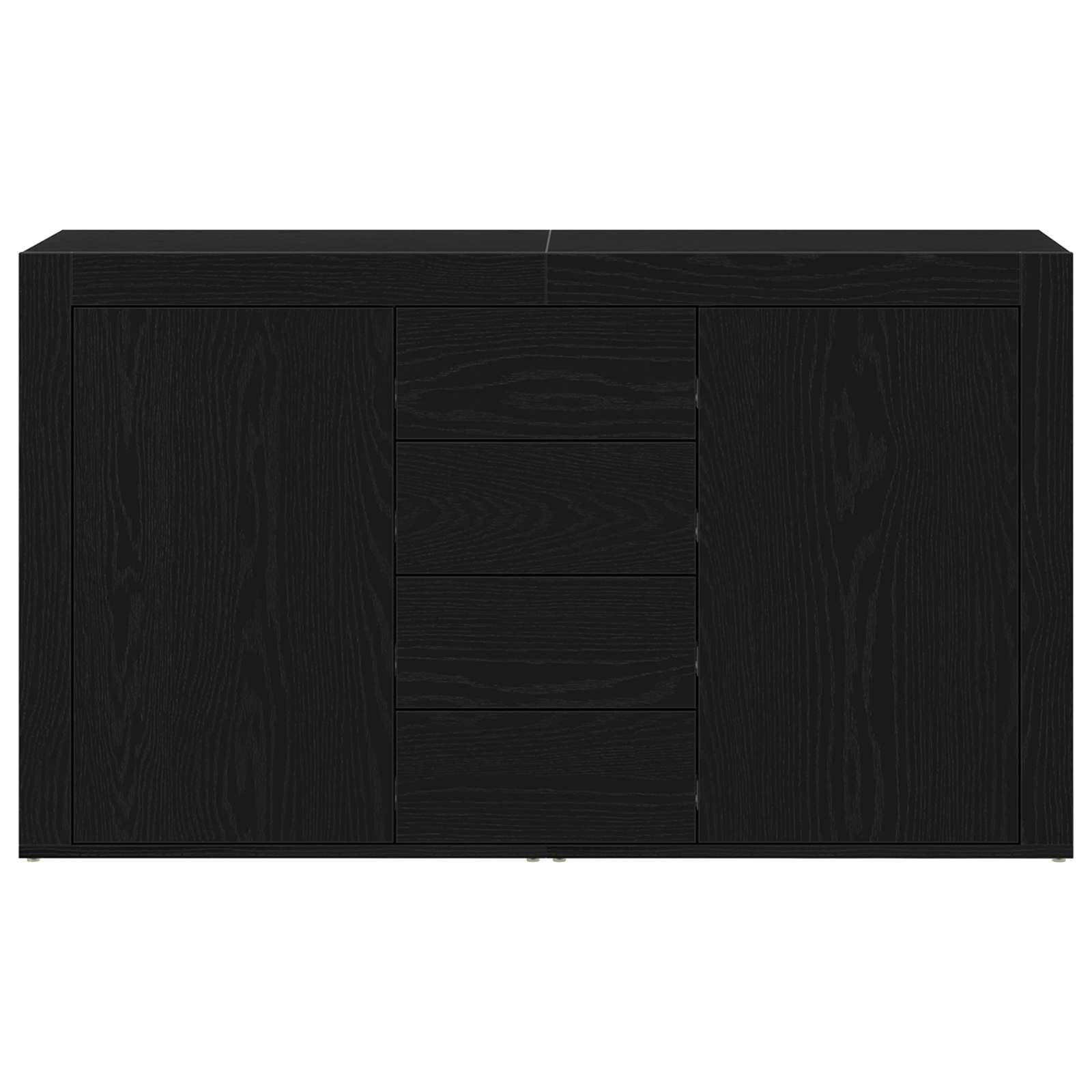 Kumode Melns ozols 120 x 36 x 69 cm Apstrādāta koksne