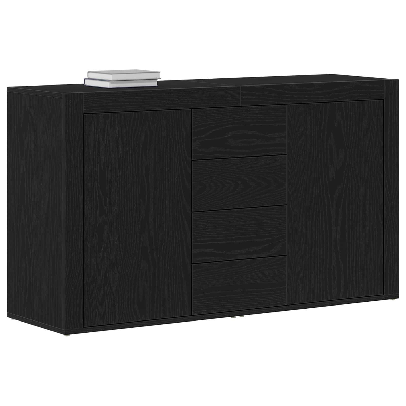 Kumode Melns ozols 120 x 36 x 69 cm Apstrādāta koksne