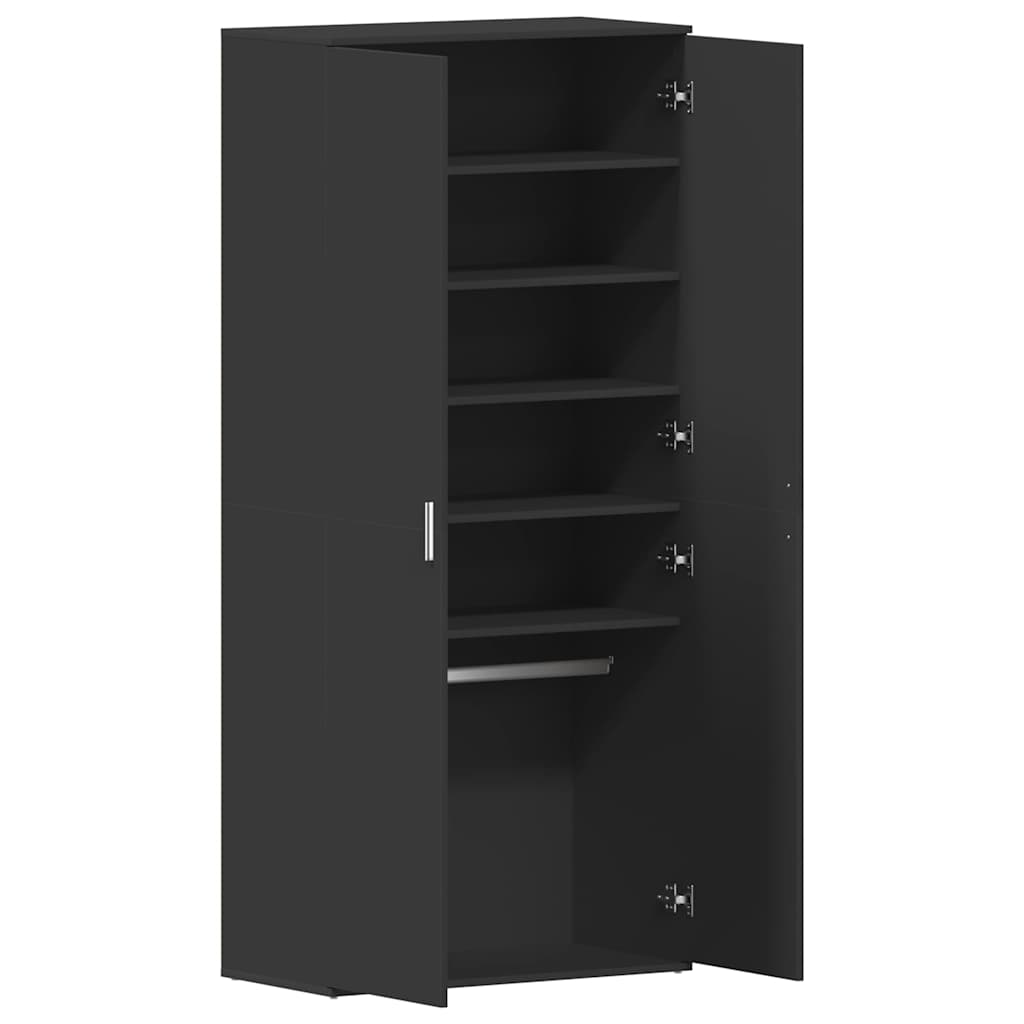 Batu skrynia su durimis Juoda 80 x 39 x 180 cm Apdirbta mediena
