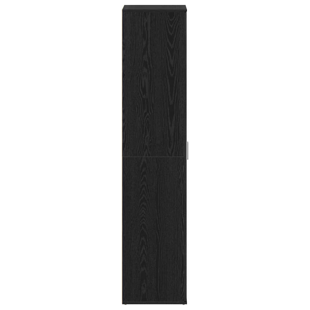 Shoe Cabinet with Doors Black 80x39x180 cm Engineered Wood
