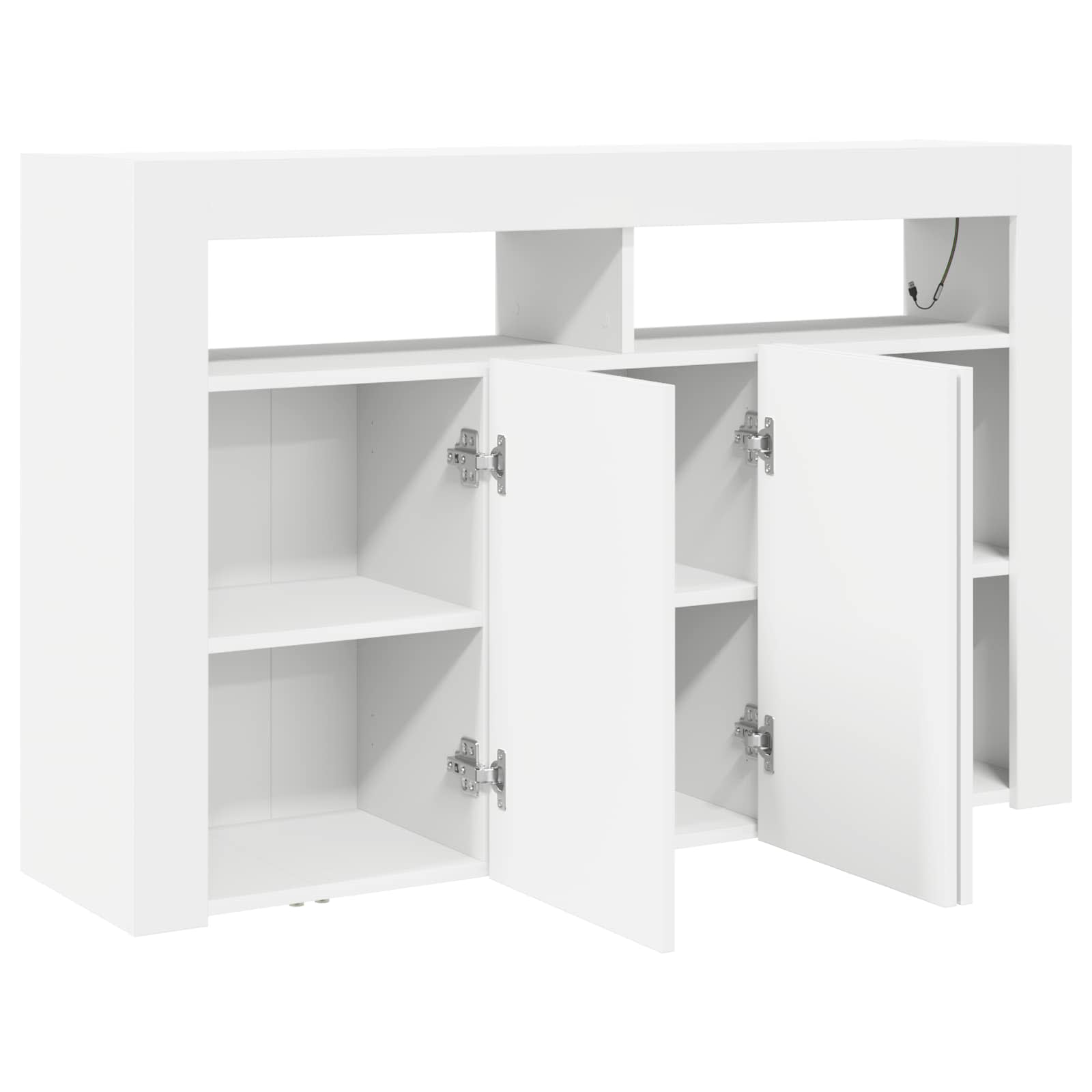 Balta kumode Balta Inženierijas koks 116 x 30 x 75 cm Moderna