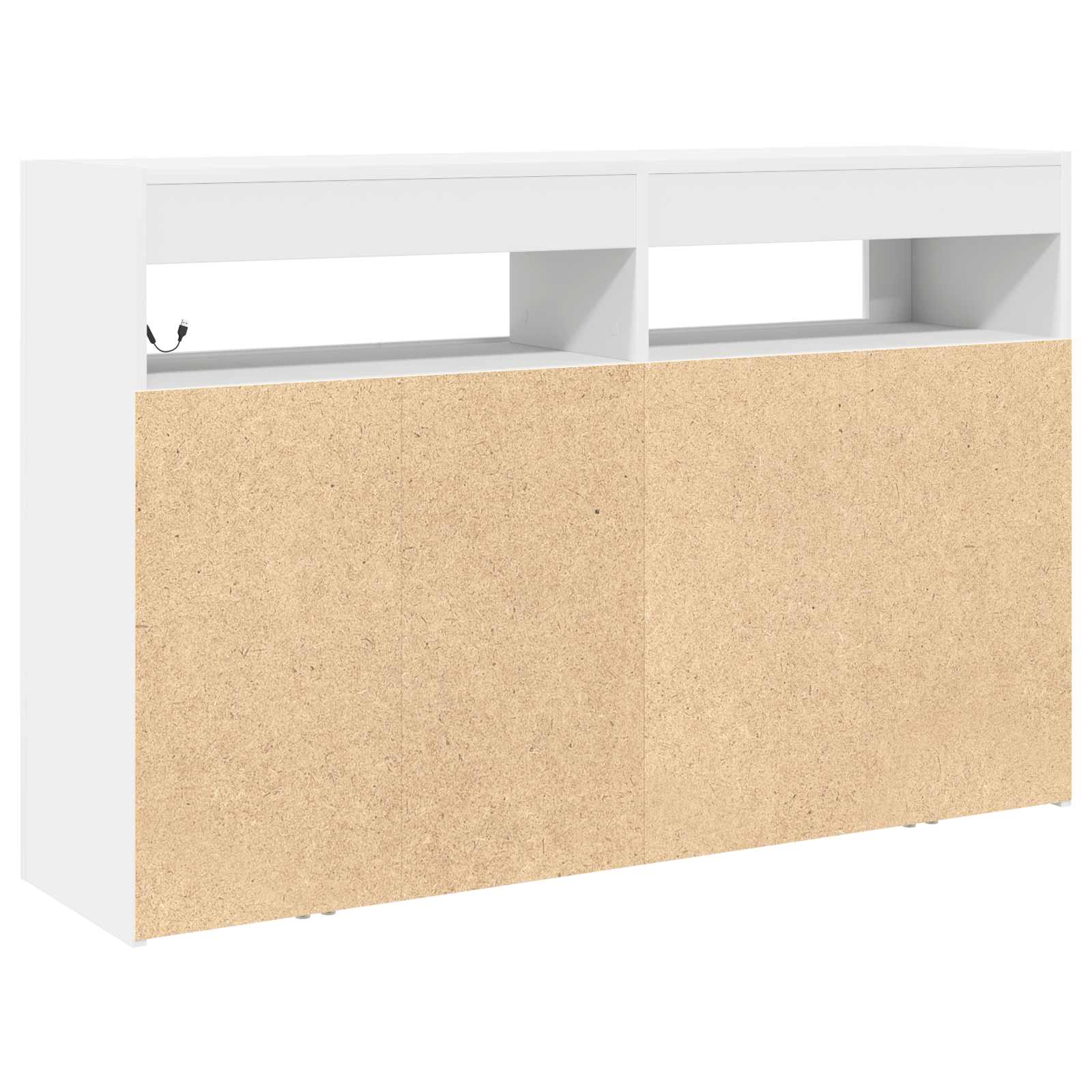 Balta kumode Balta Inženierijas koks 116 x 30 x 75 cm Moderna