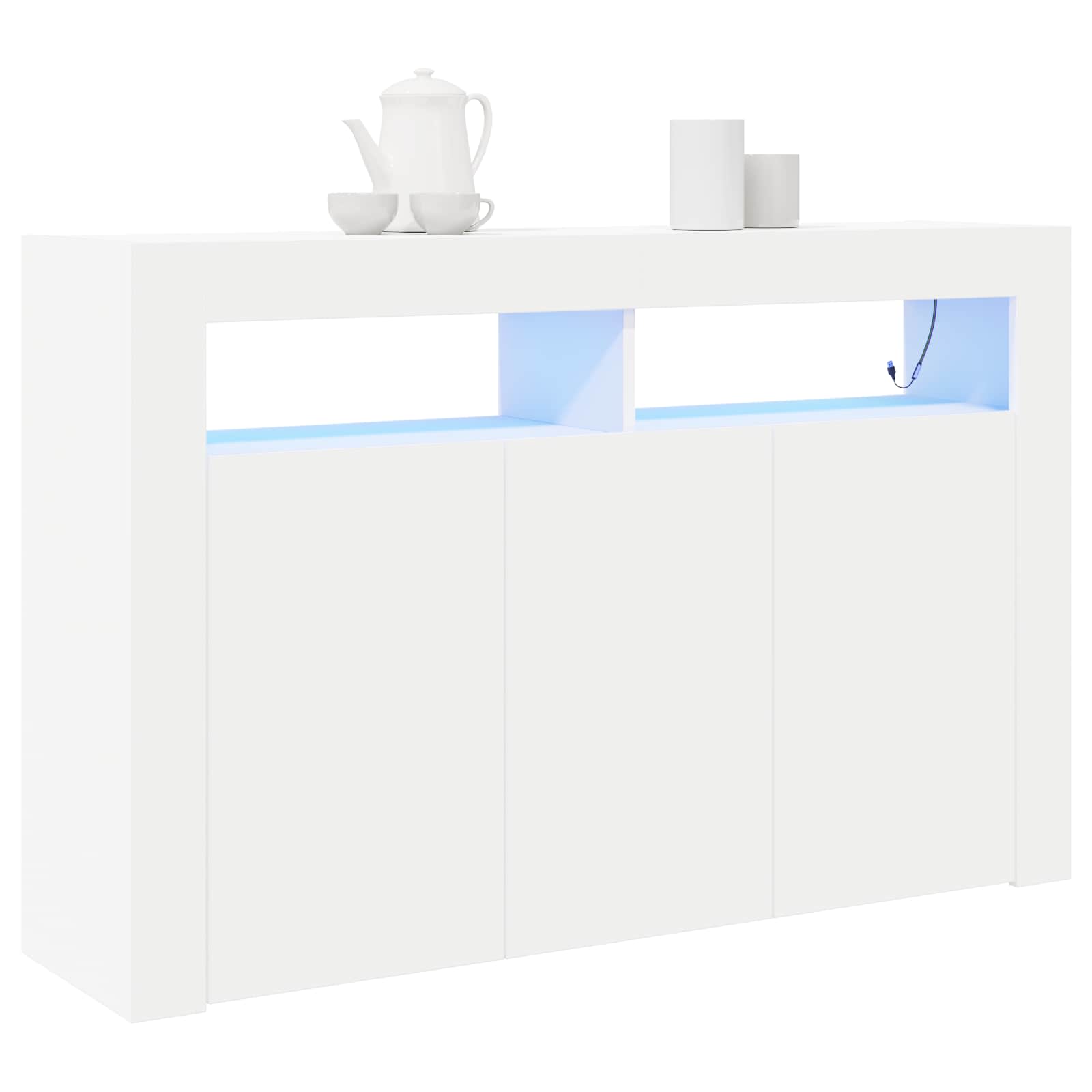 Balta kumode Balta Inženierijas koks 116 x 30 x 75 cm Moderna