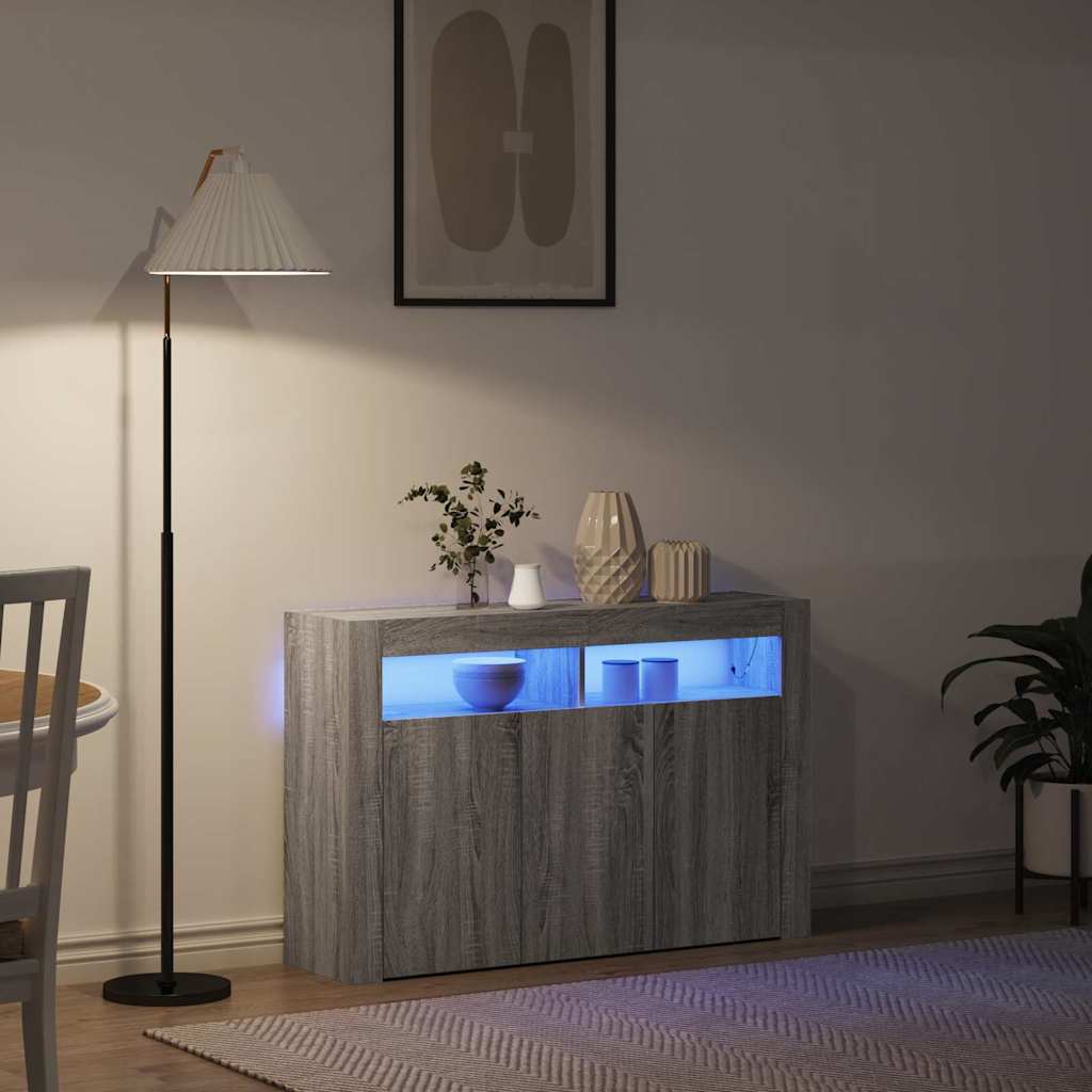 Bufetas Pilkas sonoma Inžinerinė mediena 116 x 30 x 75 cm Bufetas