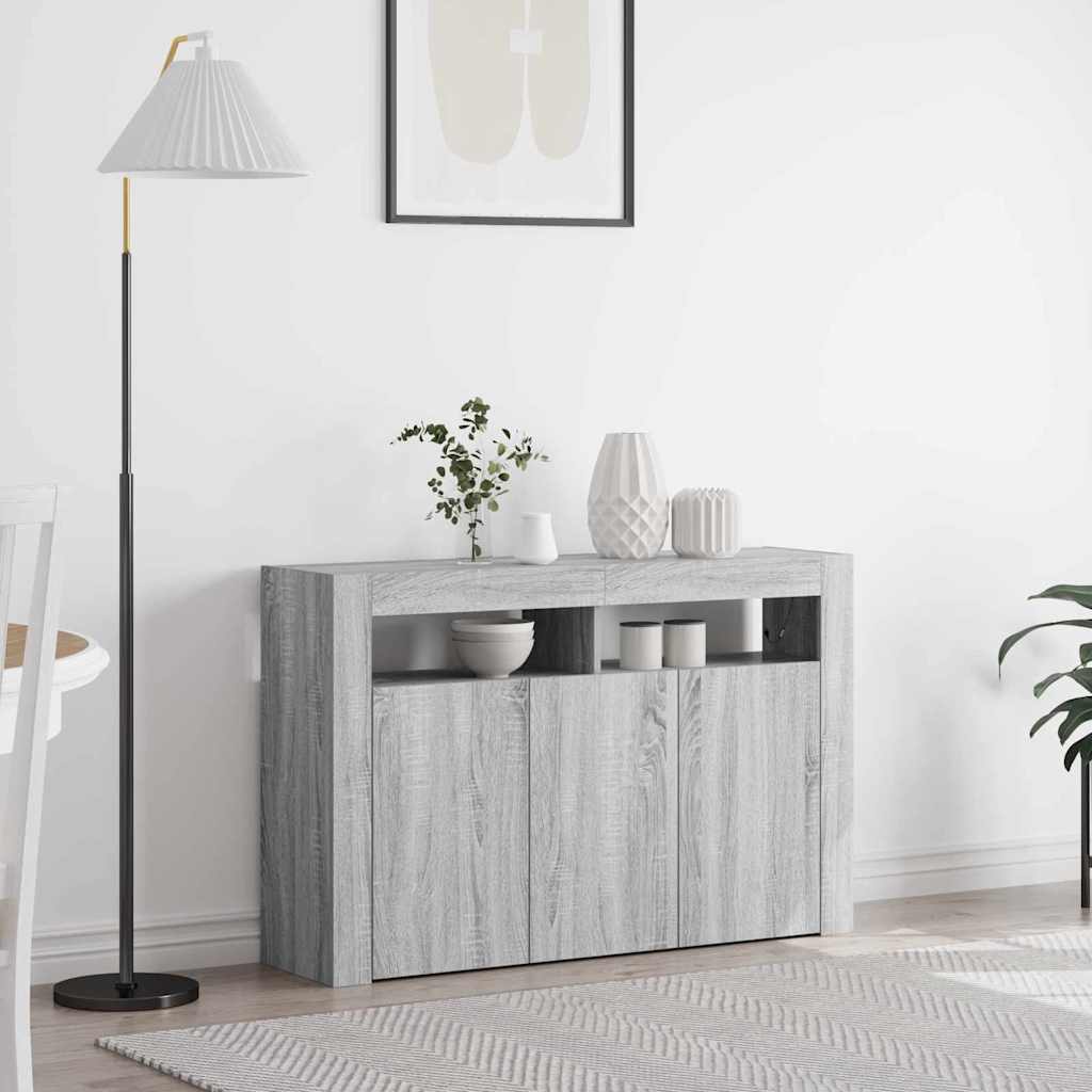 Bufetas Pilkas sonoma Inžinerinė mediena 116 x 30 x 75 cm Bufetas