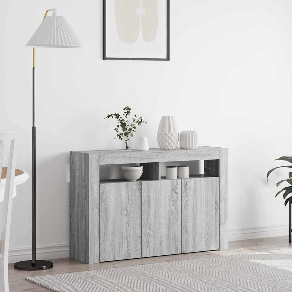 Bufetas Pilkas sonoma Inžinerinė mediena 116 x 30 x 75 cm Bufetas