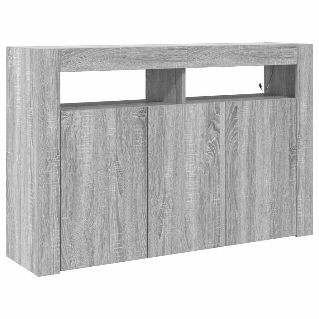 Bufetas Pilkas sonoma Inžinerinė mediena 116 x 30 x 75 cm Bufetas
