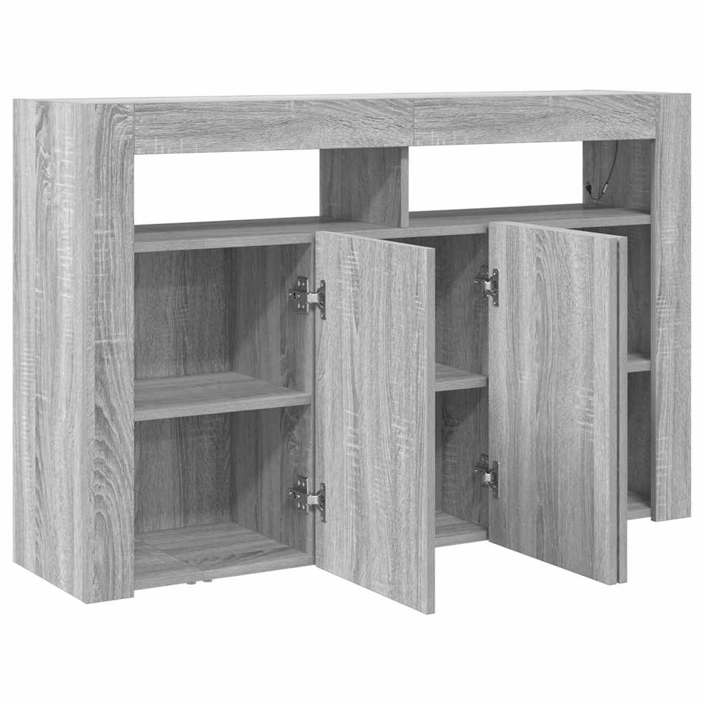 Bufetas Pilkas sonoma Inžinerinė mediena 116 x 30 x 75 cm Bufetas