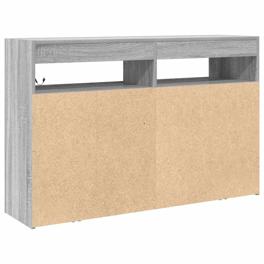 Bufetas Pilkas sonoma Inžinerinė mediena 116 x 30 x 75 cm Bufetas