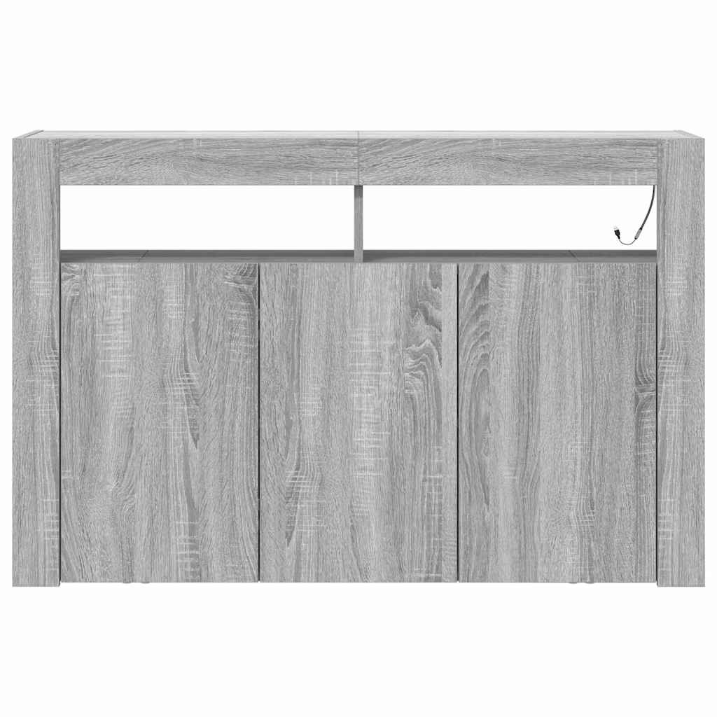 Bufetas Pilkas sonoma Inžinerinė mediena 116 x 30 x 75 cm Bufetas