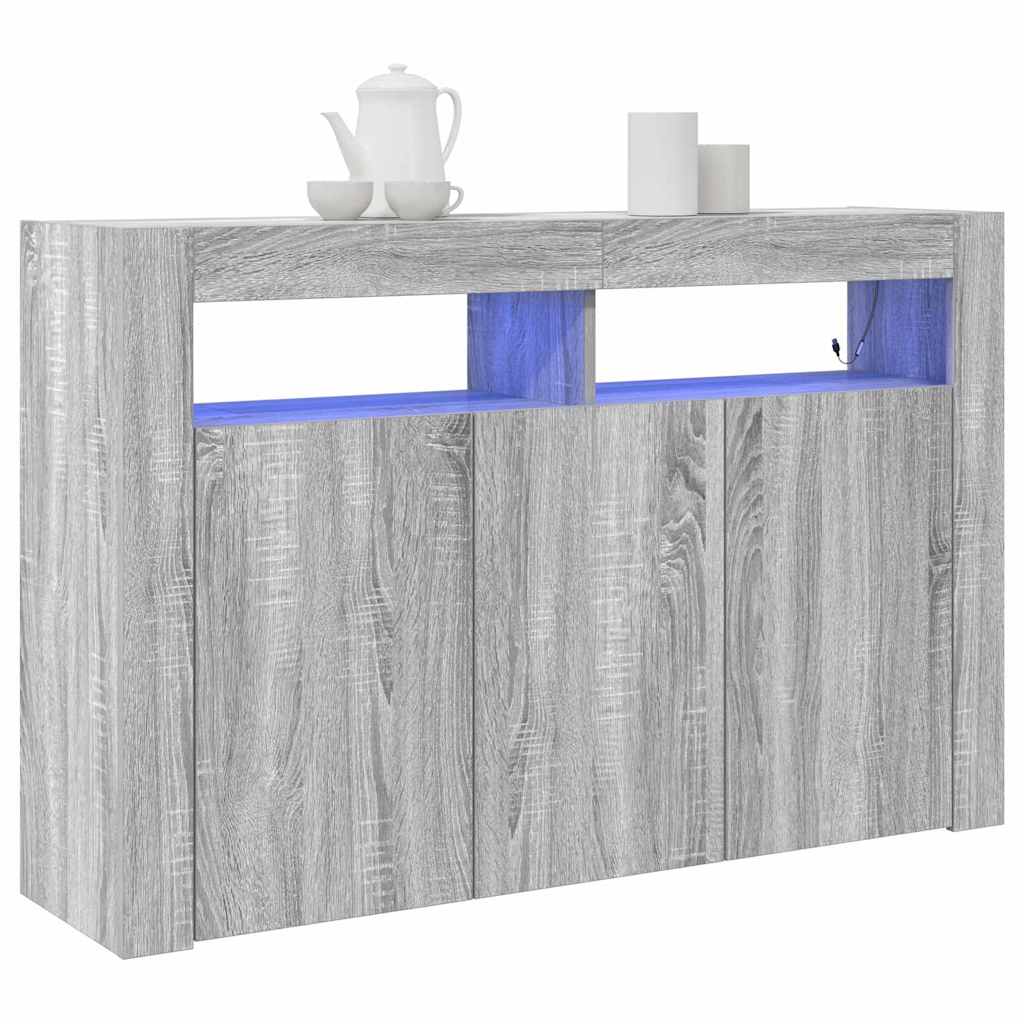 Bufetas Pilkas sonoma Inžinerinė mediena 116 x 30 x 75 cm Bufetas