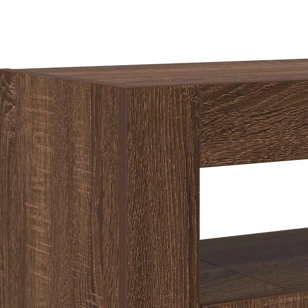 Kumode Brūns ozols Inženierijas koks 116 x 30 x 75 cm Kumode