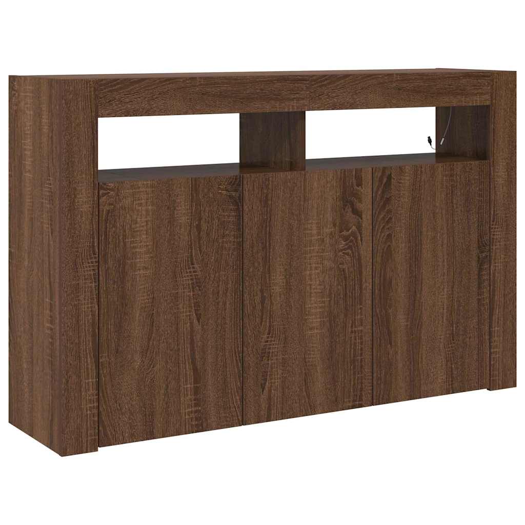 Kumode Brūns ozols Inženierijas koks 116 x 30 x 75 cm Kumode