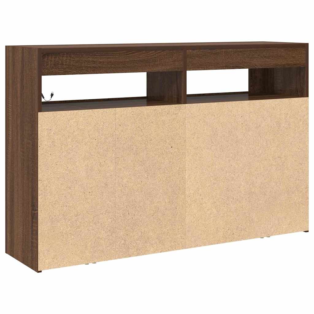 Kumode Brūns ozols Inženierijas koks 116 x 30 x 75 cm Kumode