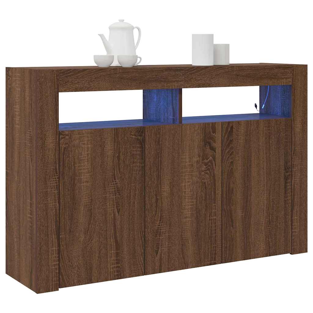 Kumode Brūns ozols Inženierijas koks 116 x 30 x 75 cm Kumode