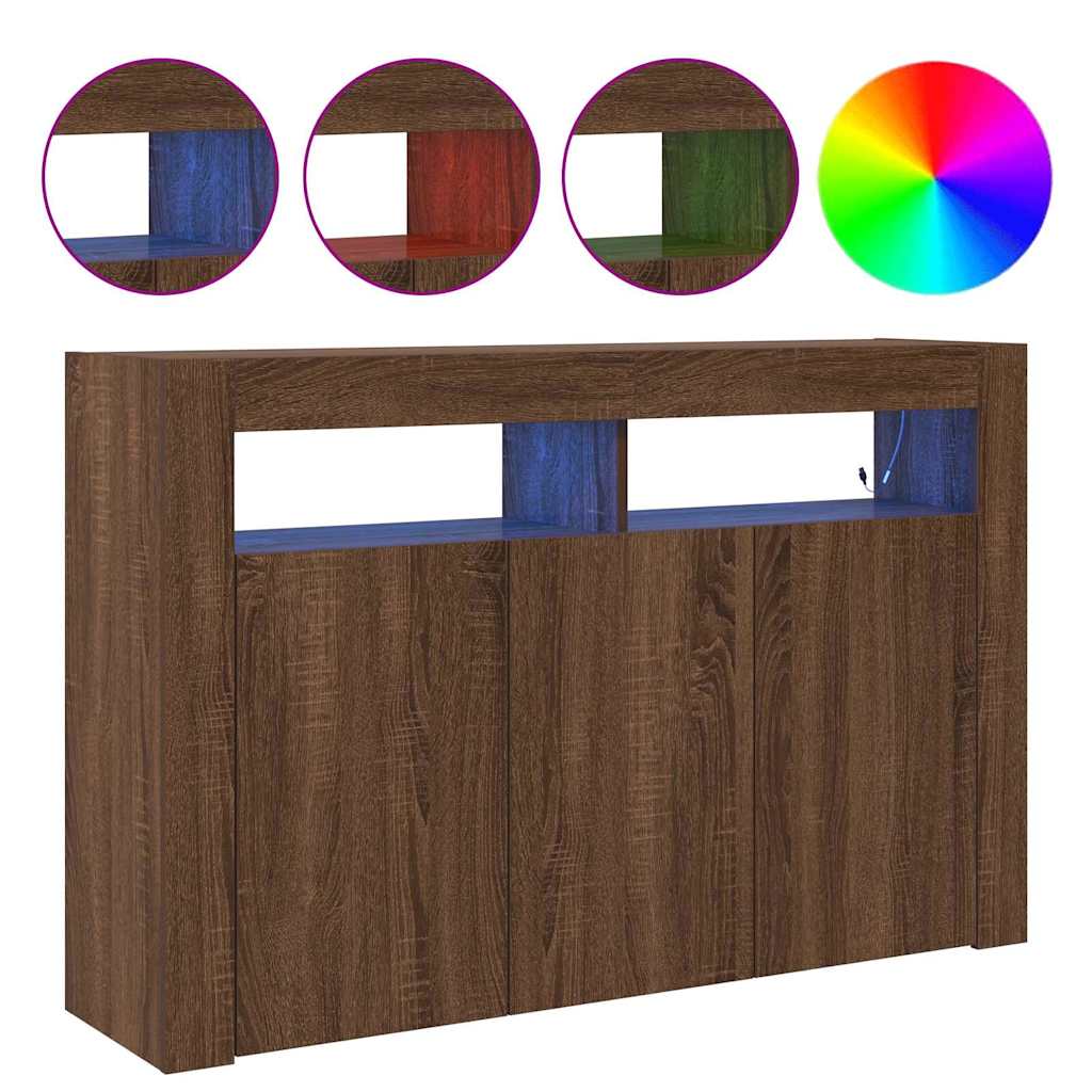 Kumode Brūns ozols Inženierijas koks 116 x 30 x 75 cm Kumode