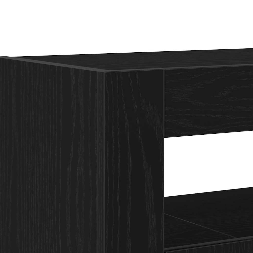 Sideboard Black oak Engineered wood 116 x 30 x 75 cm
